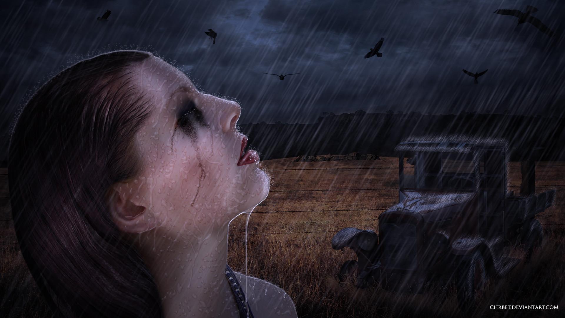 1920x1080 Rainy Day Wallpaper Image