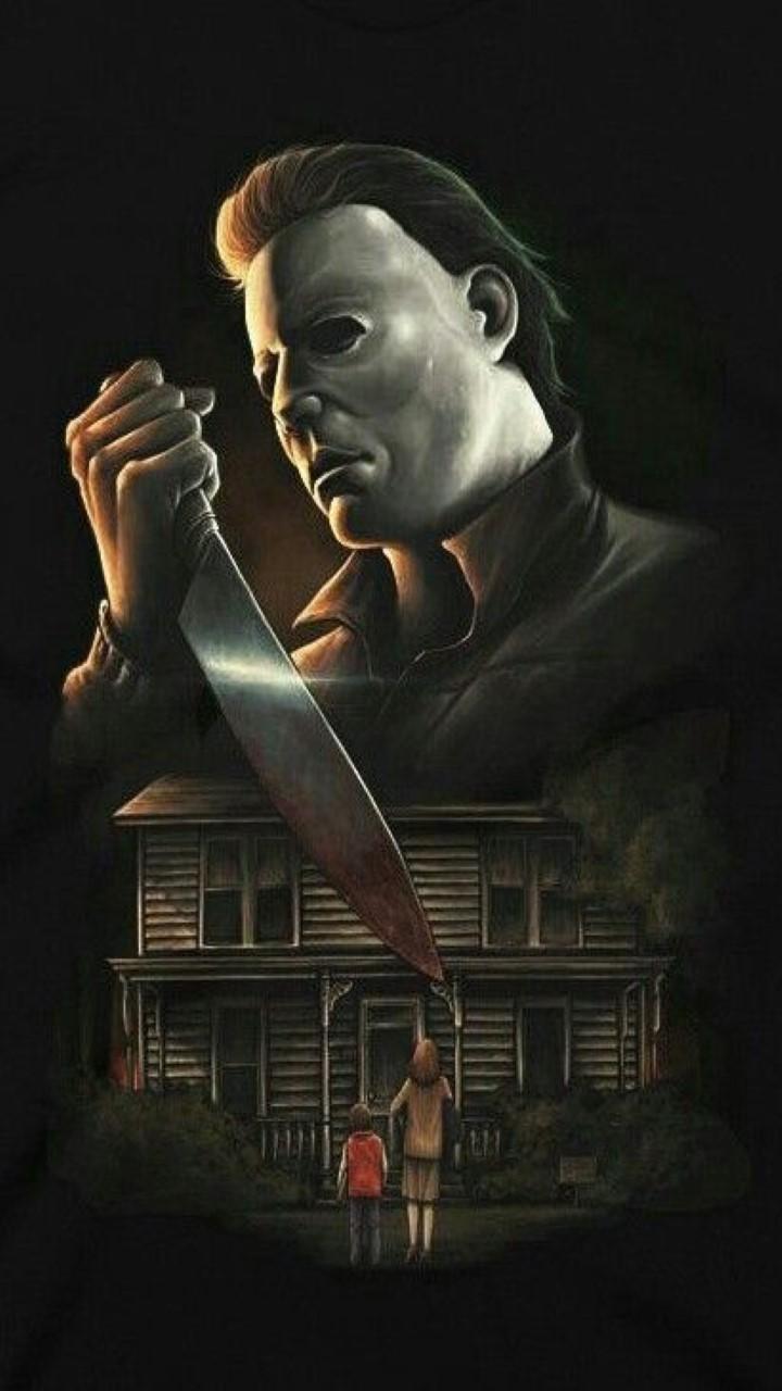720x1280 Michael Myers Anime Wallpaper
