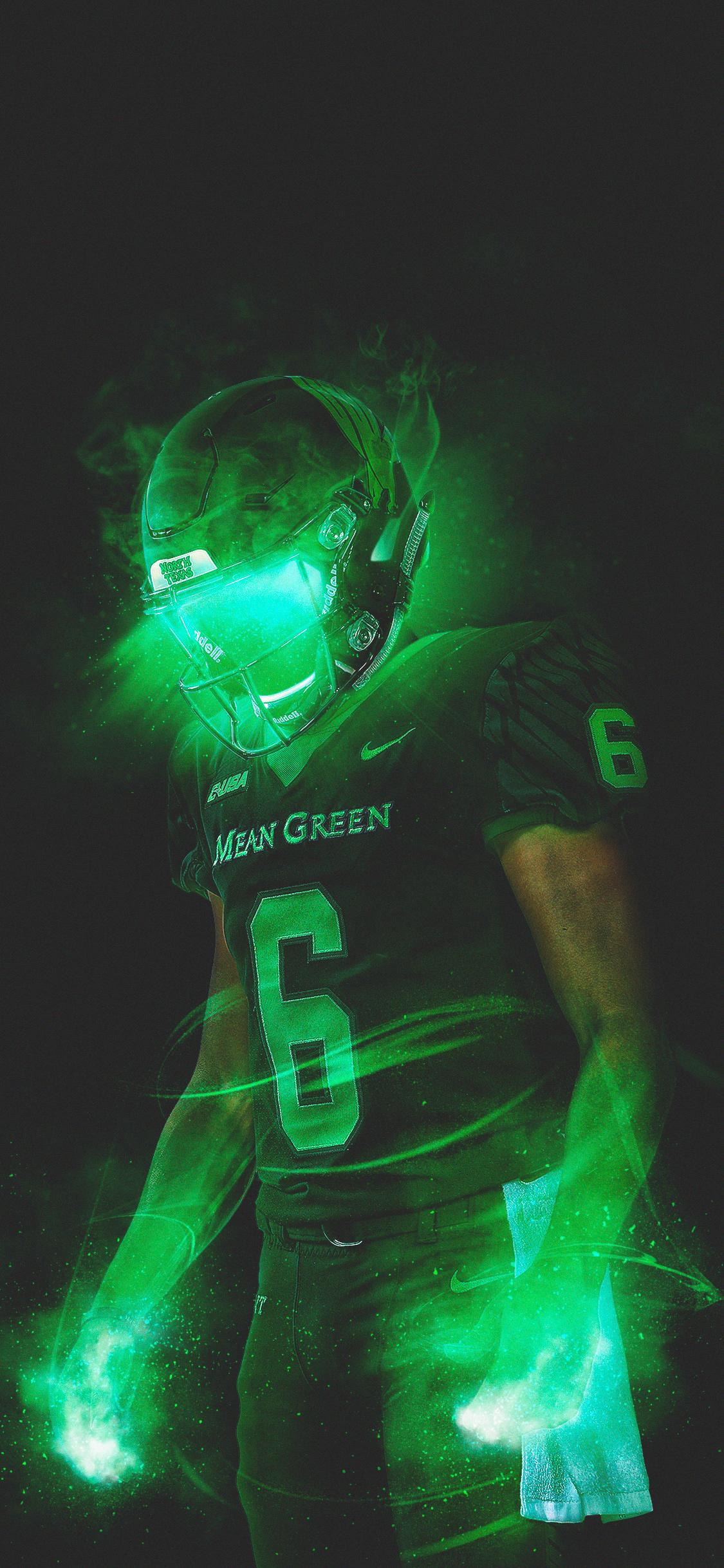 1125x2436 UNT Football Wallpaper: