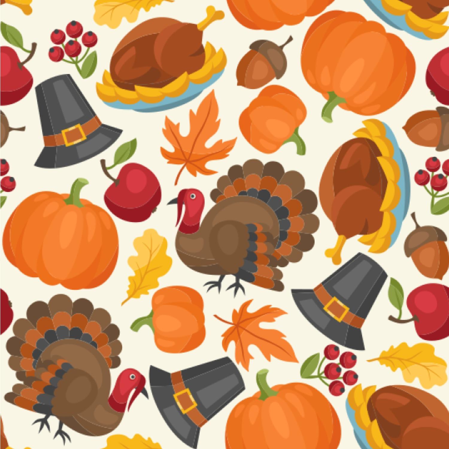 1500x1500 Traditional Thanksgiving Wallpaper & Surface Covering
