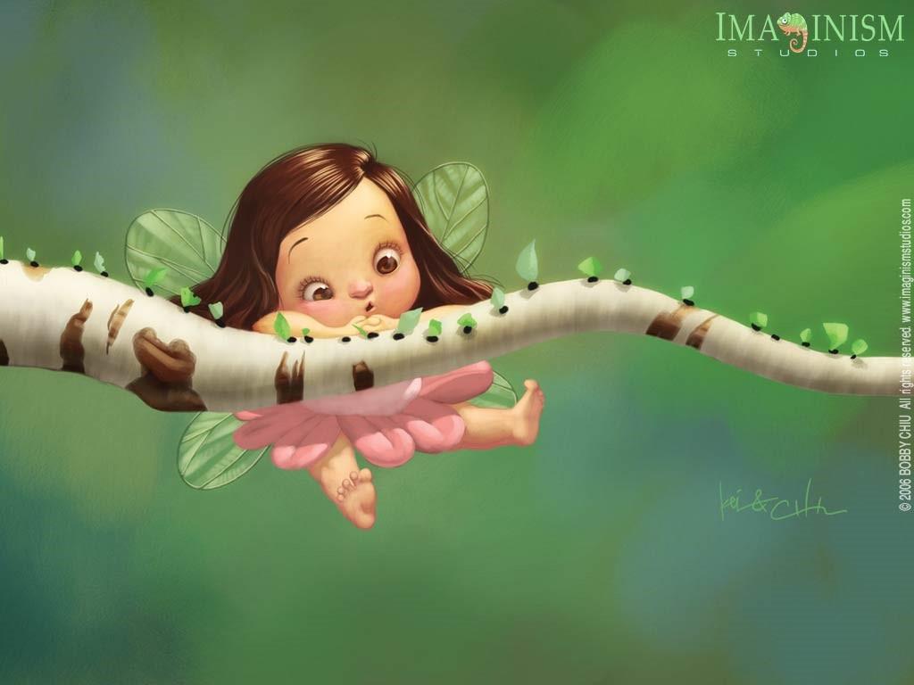 1024x768 My Free Wallpaper Wallpaper : Cute Fairy