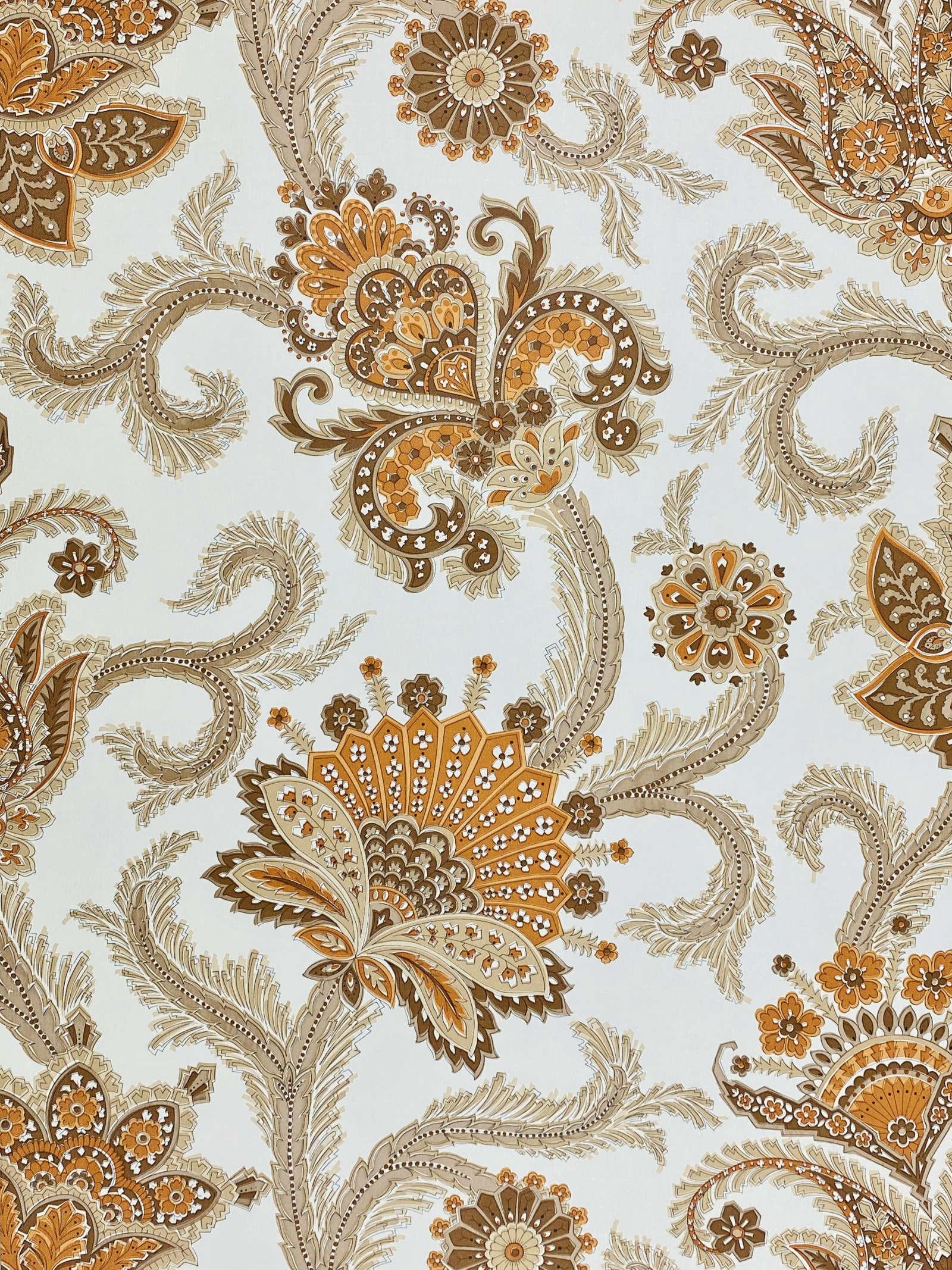 1600x2134 Vintage Wallpaper Shop. Vintage Paisley Brown Wallpaper