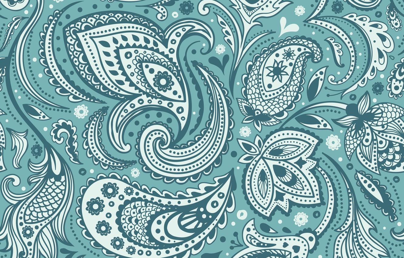 1332x850 Wallpaper background, texture, ornament, pattern, ornament, Paisley, paisley image for desktop, section текстуры