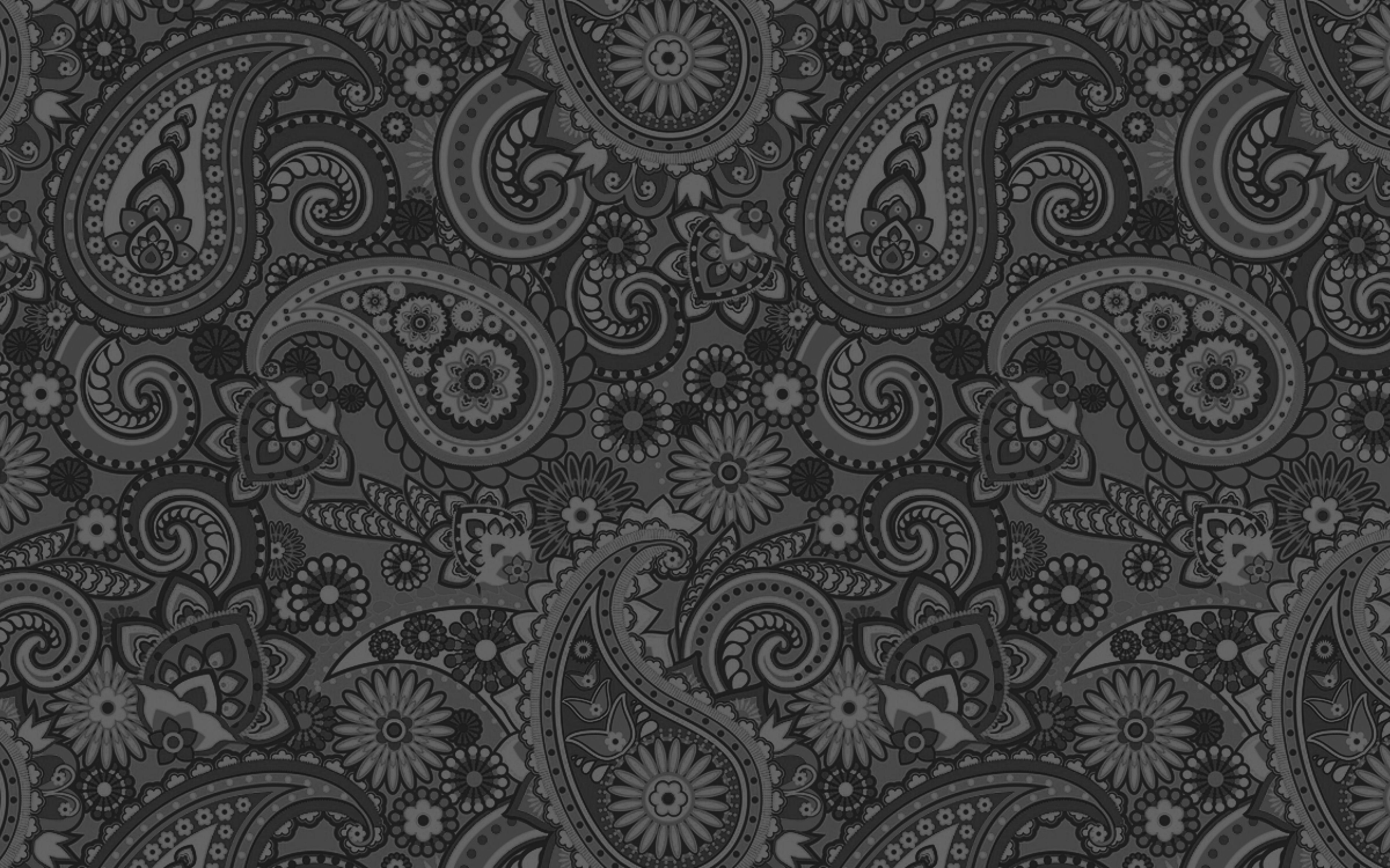 3840x2400 Artistic Blue Art Pattern Bw Wallpaper