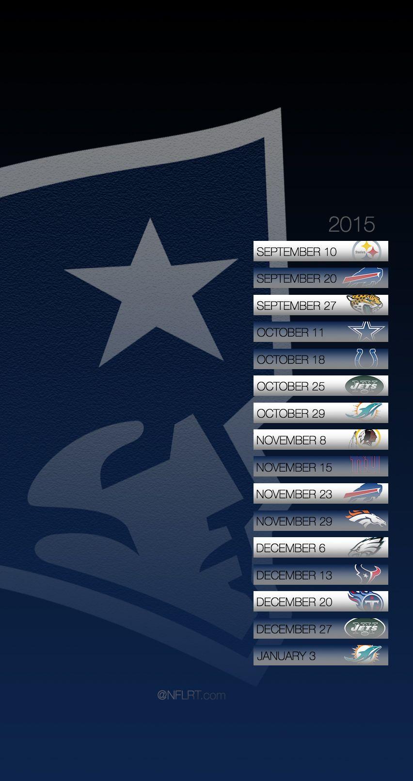 852x1608 NFL Schedule Wallpaper - @NFLRT