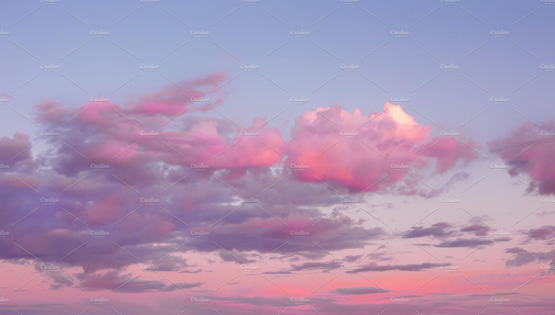 1820x1033 Pink Clouds Sunset Wallpaper, HD Pink Clouds Sunset Background on WallpaperBat