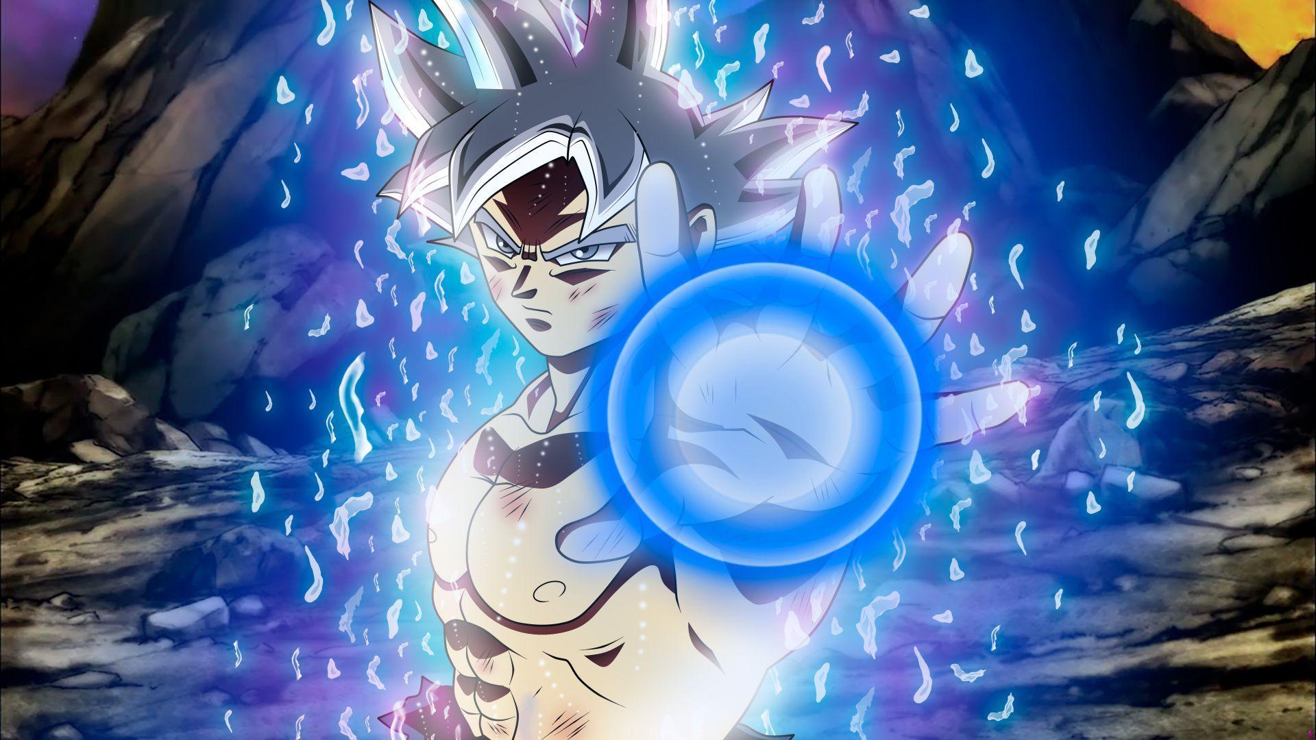 1920x1080 Download wallpaper of Ultra Instinct Goku, Dragon Ball Super, 5K