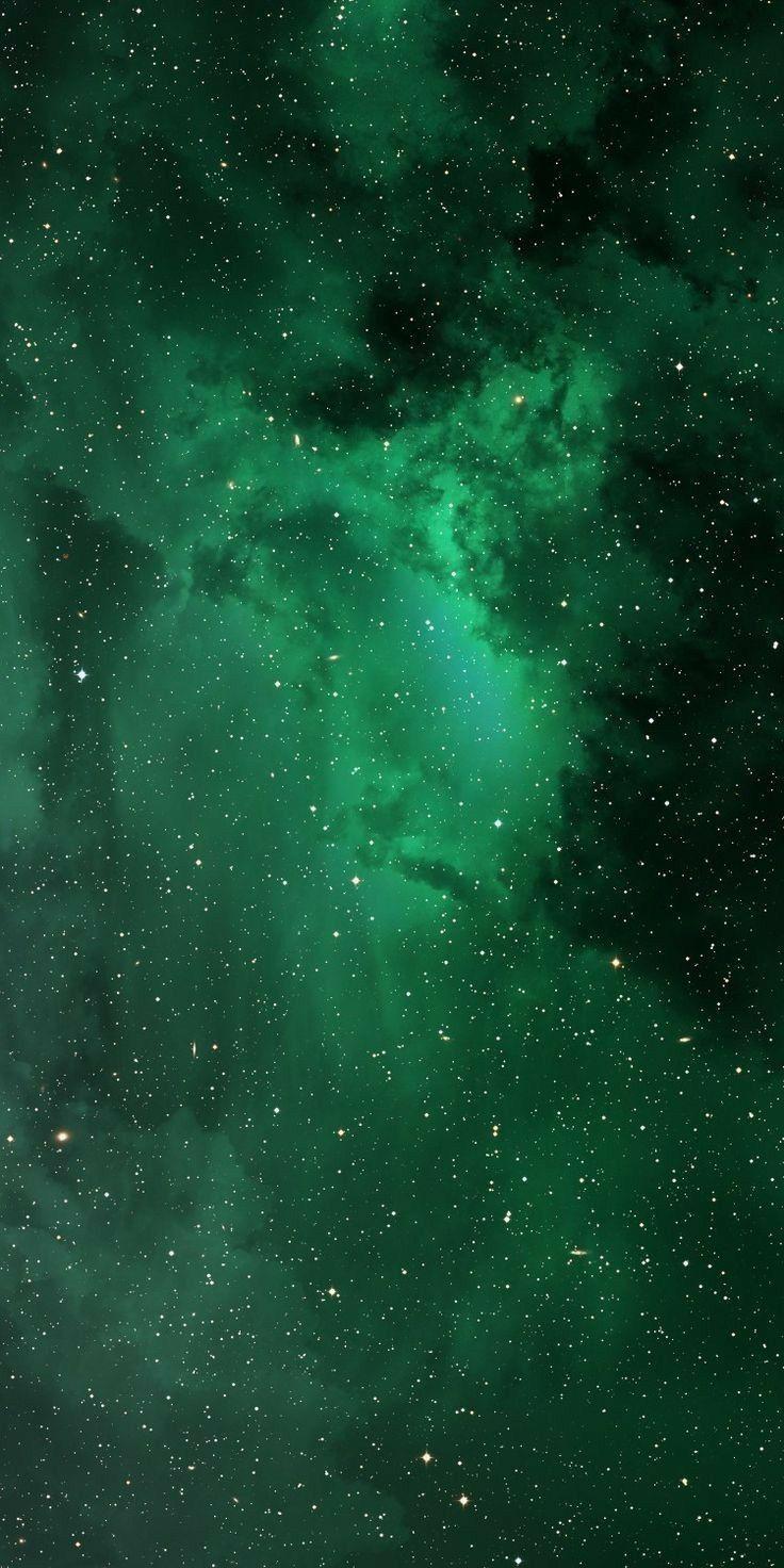 736x1472 starry sky emerald green wallpaper. Dark green aesthetic, Green aesthetic, Green wallpaper