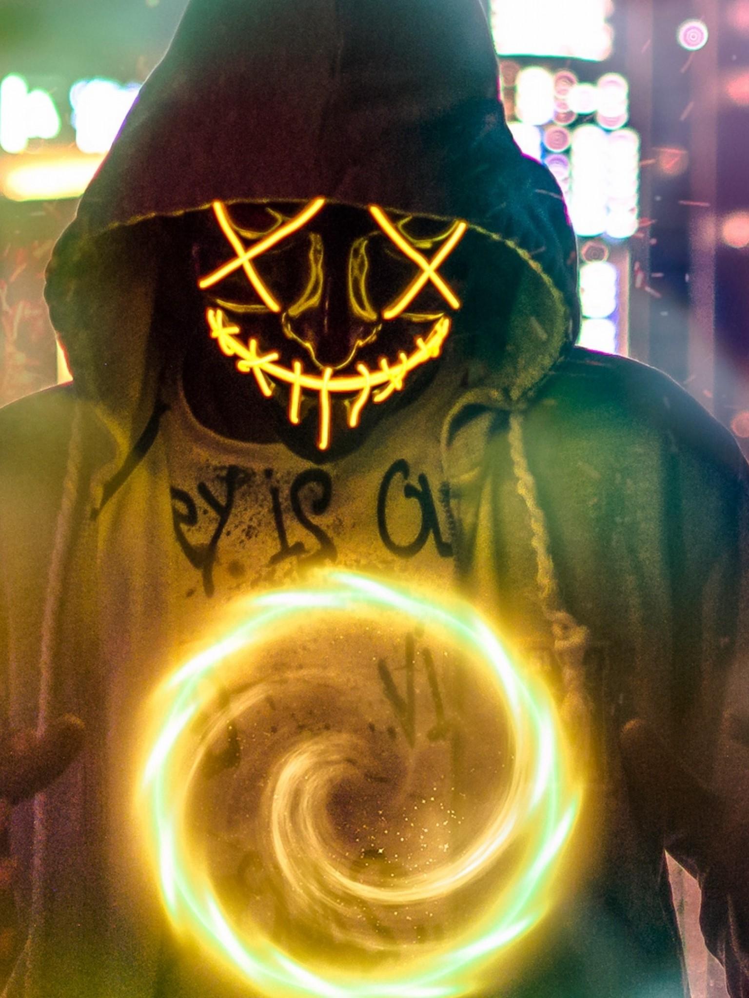 1536x2048 Scary mask HD Wallpaper Retina iPad