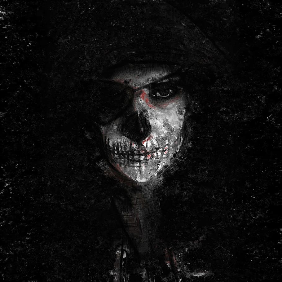 910x910 Scary Face Wallpaper