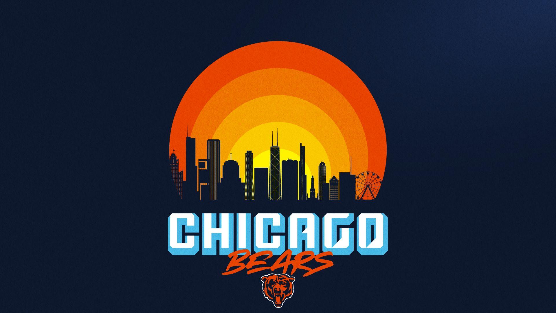 Chicago Bears American football club, grunge art, grunge texture, American  flag, HD wallpaper