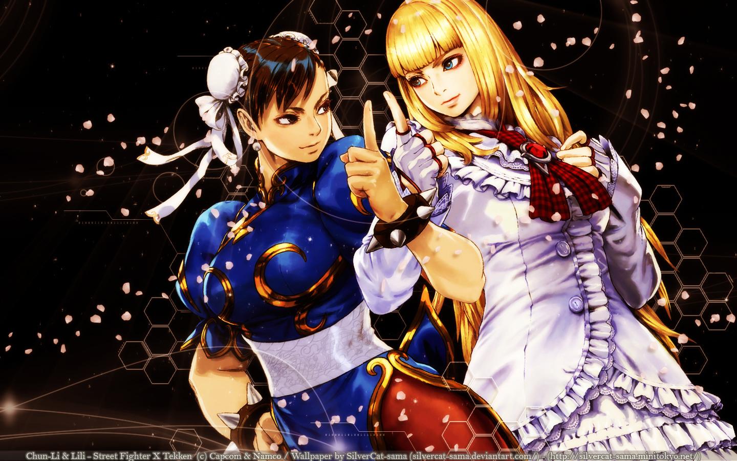 1440x900 Street Fighter X Tekken Wallpaper: Chun Li VS Lili