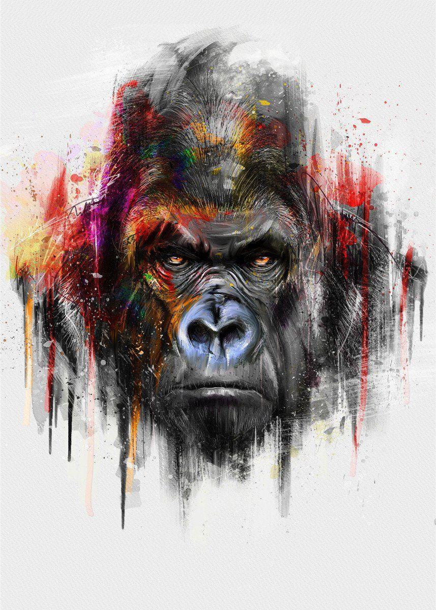 Gorilla Art Wallpapers Top Free Gorilla Art Backgrounds Wallpaperaccess 2778