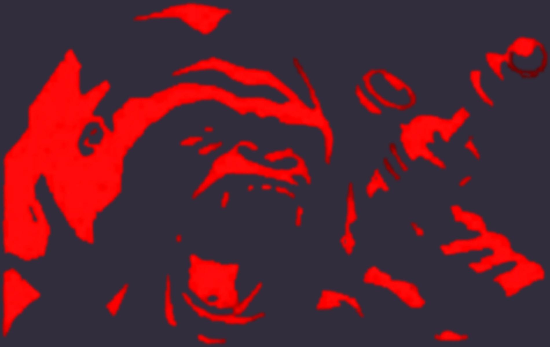 1900x1200 red artwork gorillas 1900x1200 wallpaper High Quality Wallpaper, High Definition Wallpaper