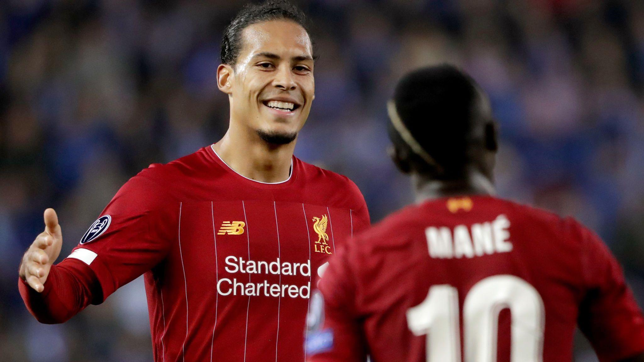 2048x1152 Virgil Van Dijk And Sadio Mane Celebrate During Liverpool& Fc News