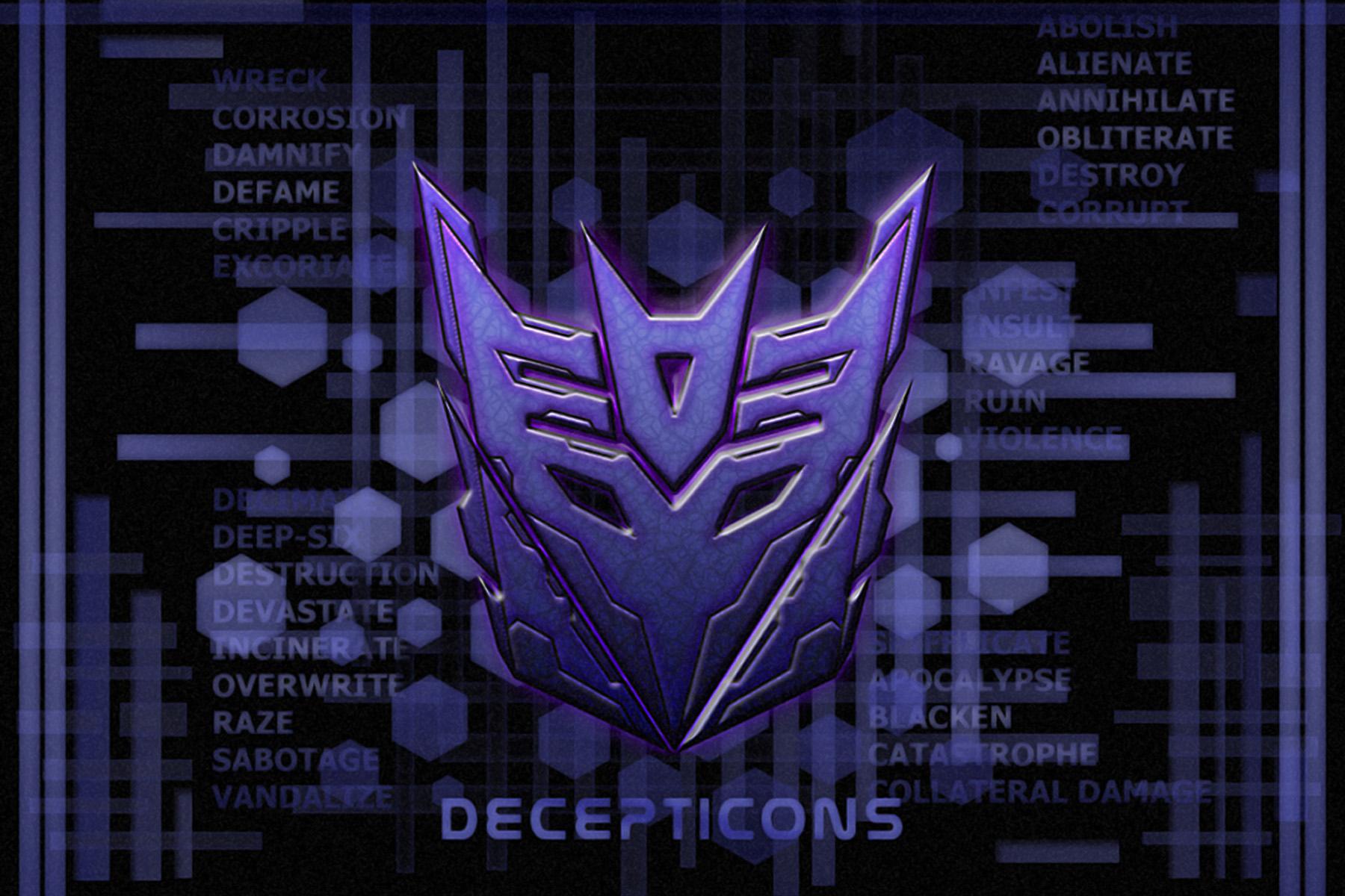 1800x1200 xLogo Melt Decepticons Trading Card (6″ x 4″ photo size)