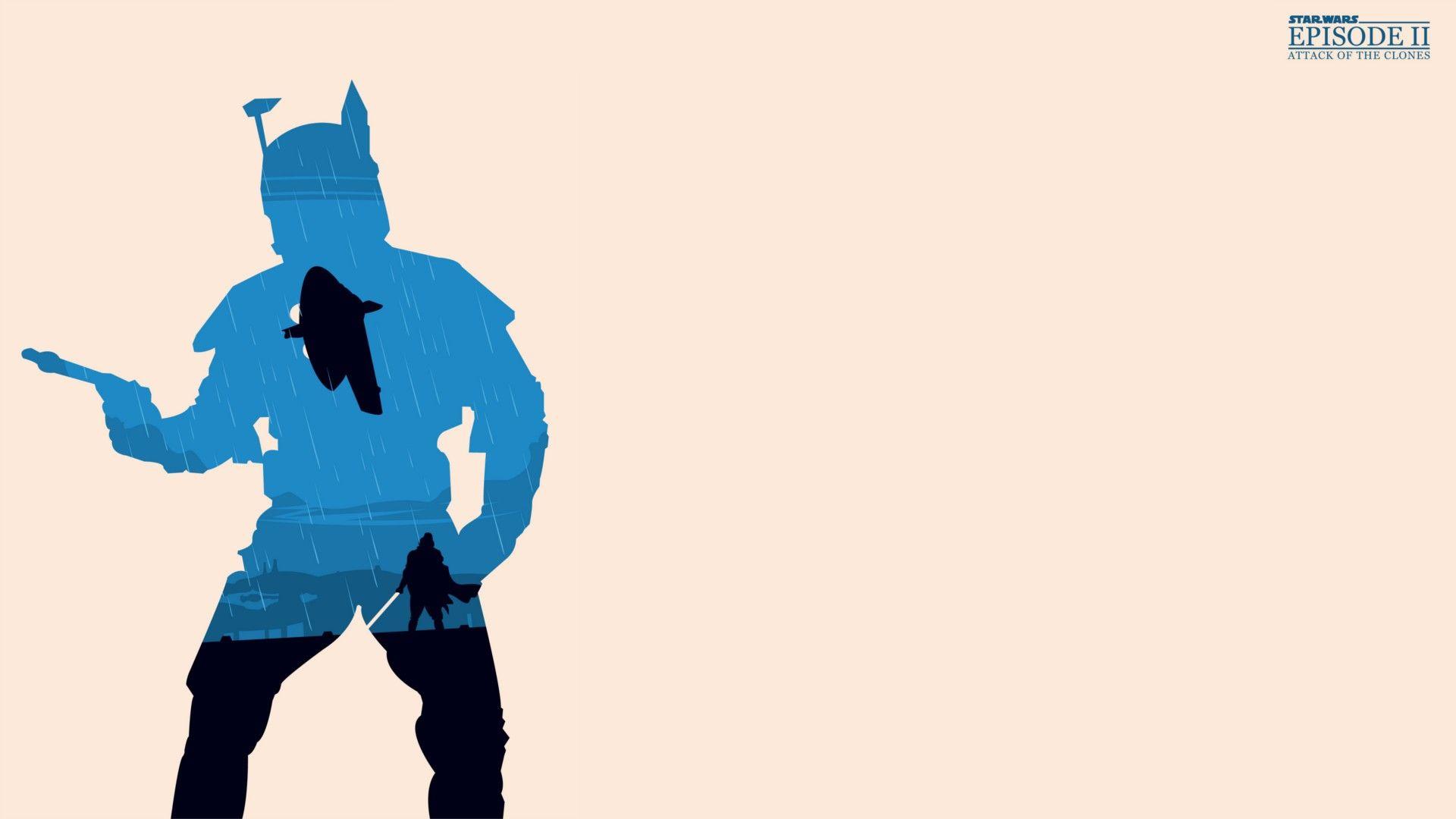 1920x1080 Boba Fett Jango Fett Star Wars: Attack of the Clones / Wallbase.cc. Star wars wallpaper, Minimalist poster, Star wars