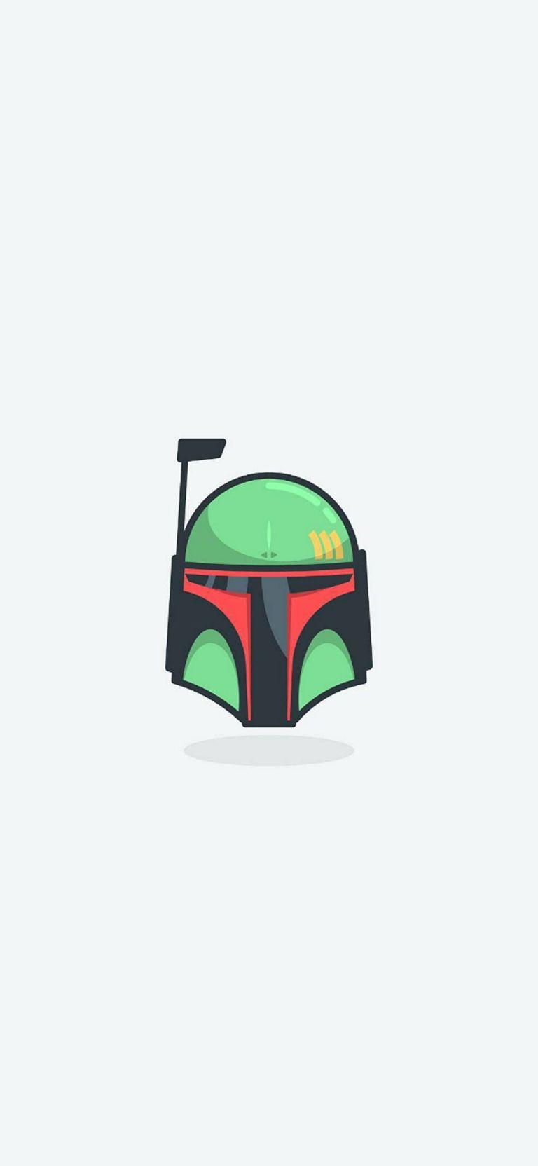 768x1664 Boba Fett Star Wars Art Minimal iPhone Wallpaper Free Download