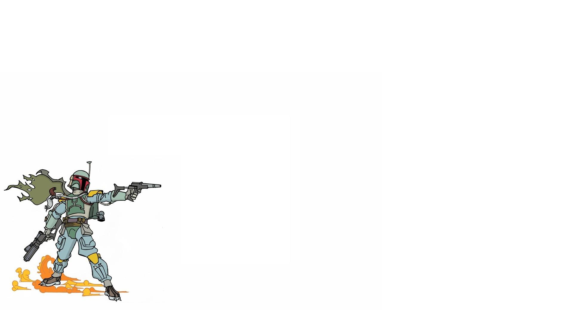 1920x1080 Star Wars, Boba Fett, Minimalism Wallpaper HD / Desktop and Mobile Background