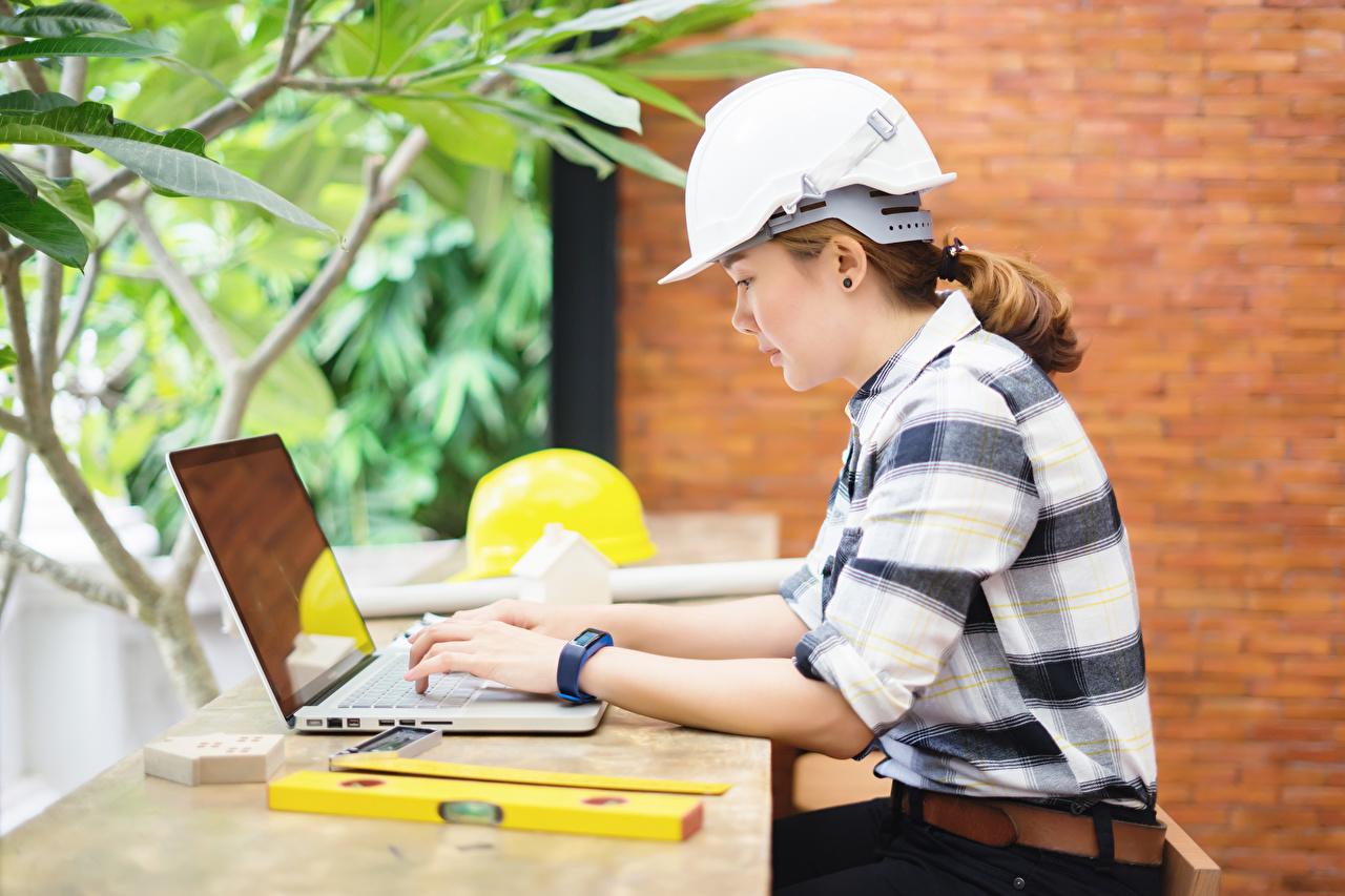 1280x853 Desktop Wallpaper Laptops Helmet Work construction helmet female