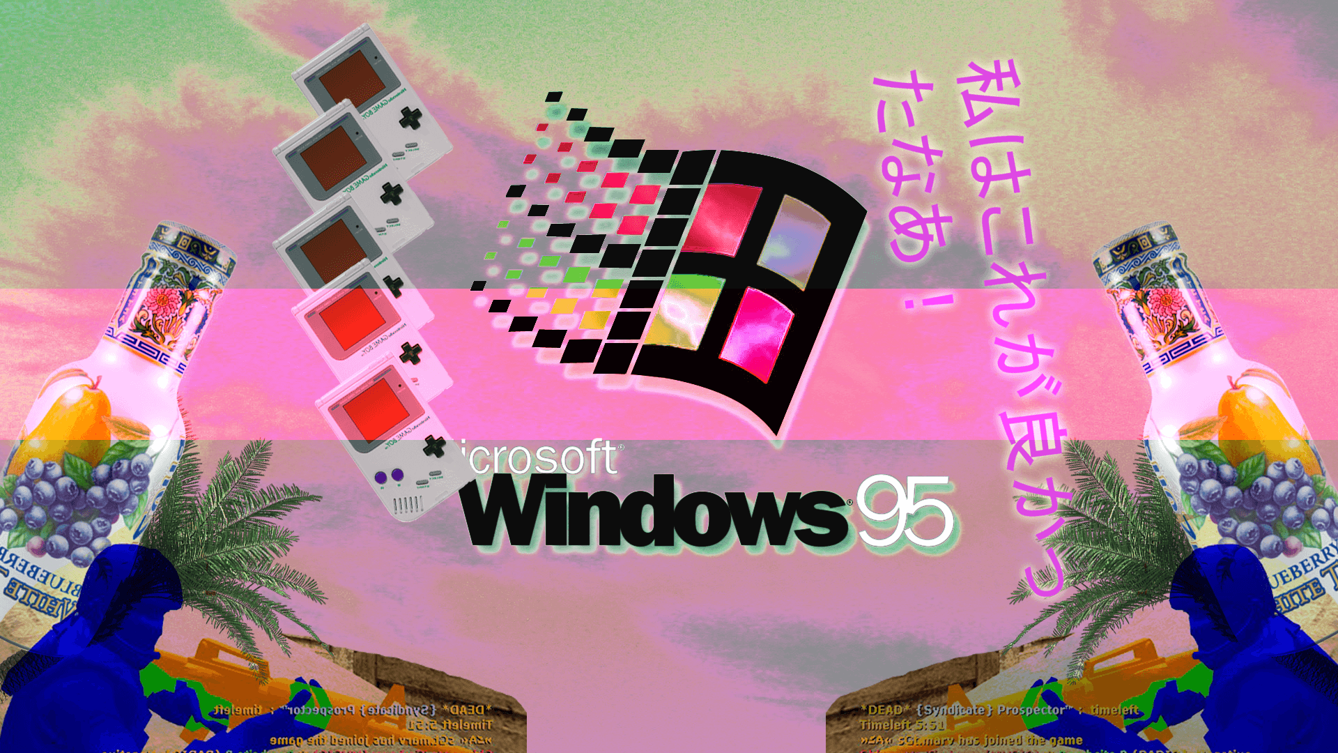 1920x1080 Vaporwave Background Anime