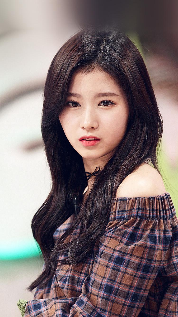 750x1334 iPhone X wallpaper. sana kpop cute girl celebrity