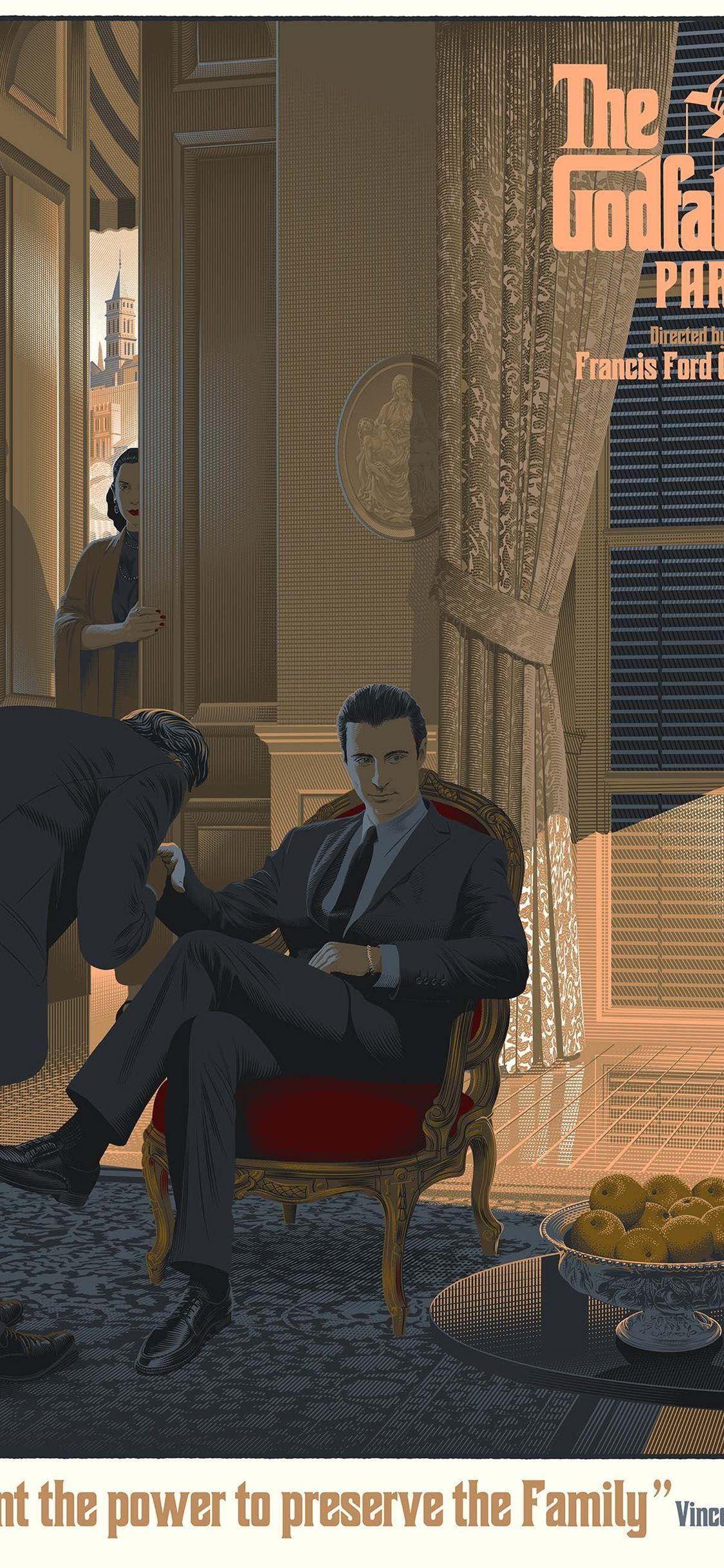 1125x2436 The Godfather Part III by Laurent Durieux iPhone Wallpaper Free Download