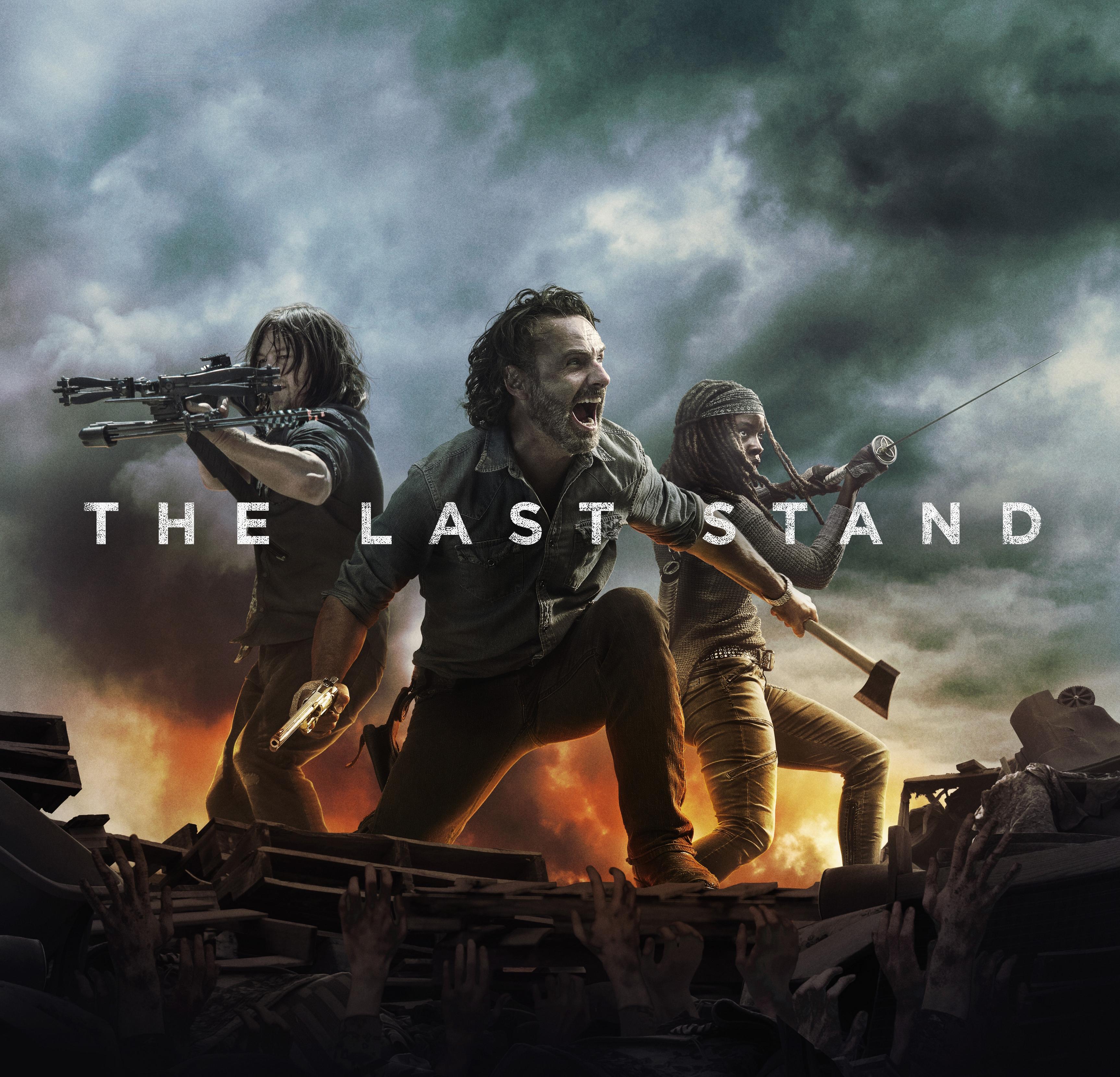 3452x3320 #Daryl Dixon, #Andrew Lincoln, #Danai Gurira, #Norman Reedus, #Michonne, #The Last Stand, #Rick Grimes, #The Walking Dead, #Season 8. Mocah HD Wallpaper