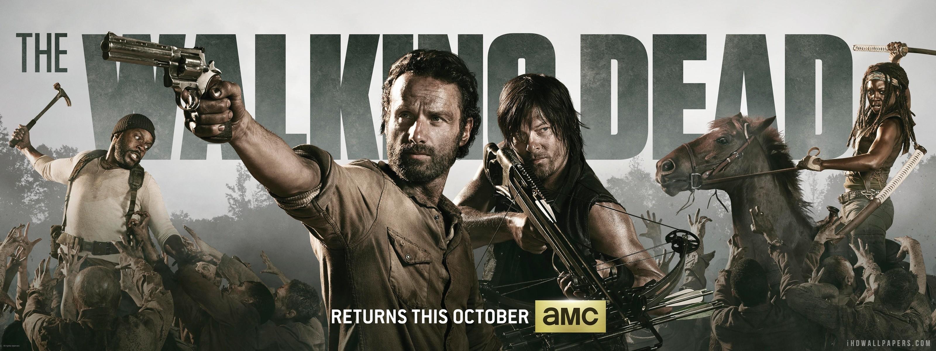 3200x1200 The Walking Dead Wallpaper. The Walking Dead
