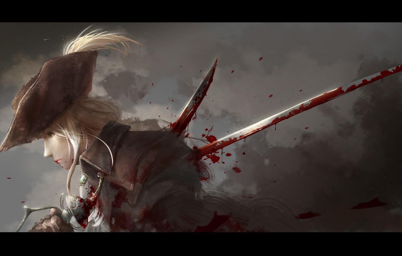 1332x850 Wallpaper Blood, Game, PlayStation From Software, Bloodborne, Lady Maria Of The Astral Clocktowe image for desktop, section игры