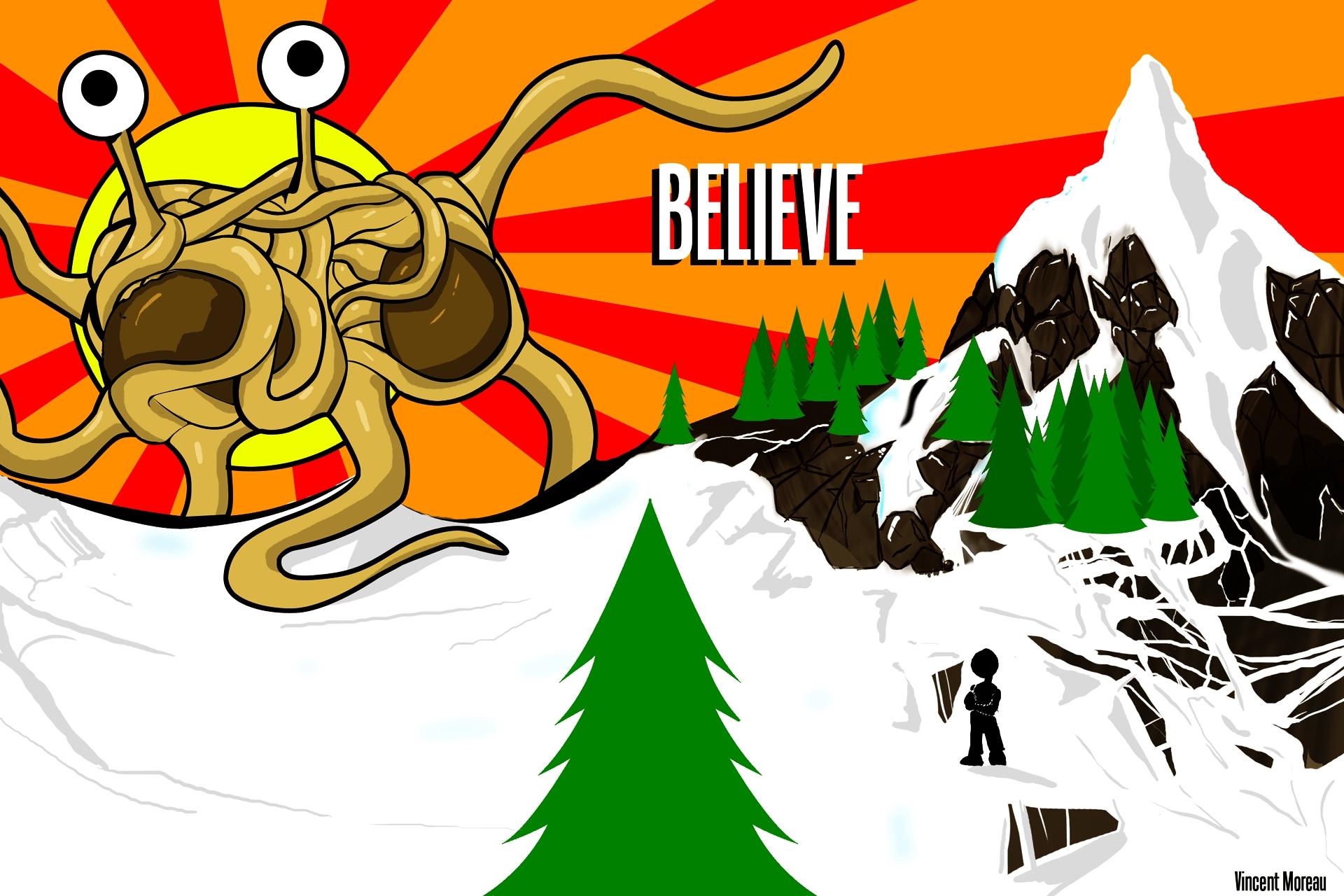 1920x1280 flying spaghetti monster Wallpaper /