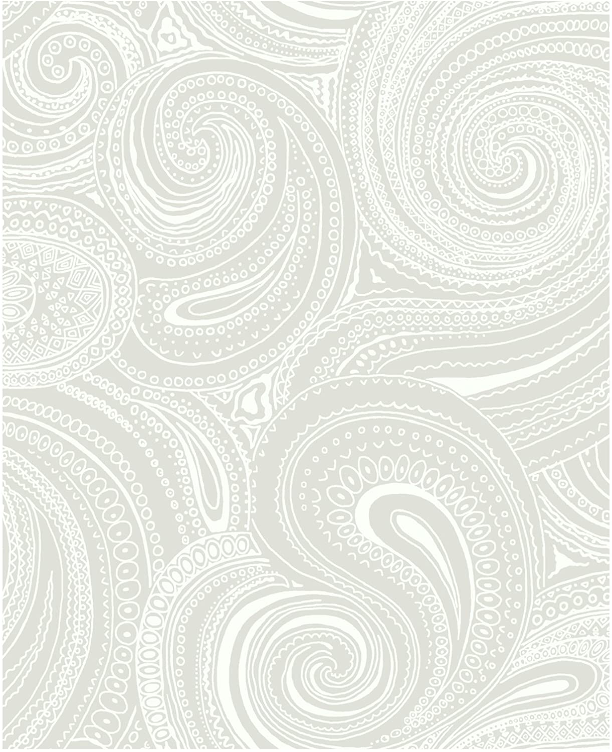 1221x1500 York Wallcoverings AP7473SMP Silhouettes Swirling Paisley Wallpaper Memo Sample, 8 Inch X 10 Inch