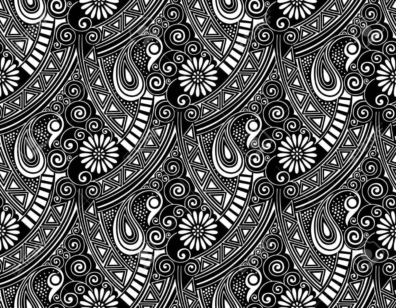 Black White Paisley Wallpapers - Top Free Black White Paisley