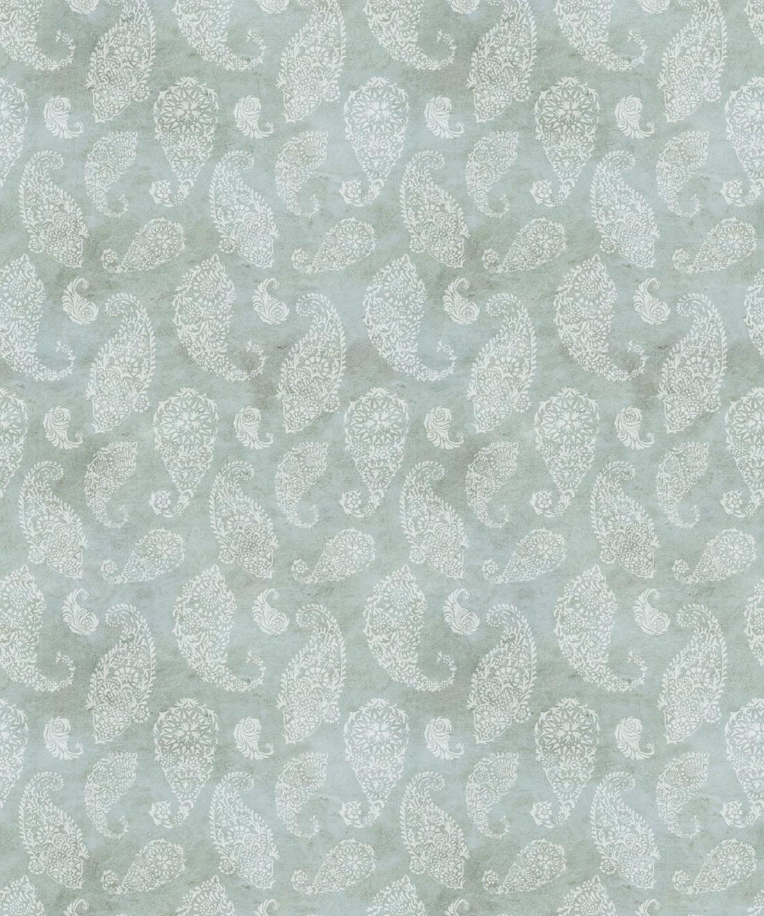 1100x1320 Paisley Wallpaper in Sea Spray by Bethany Linz for Milton & King