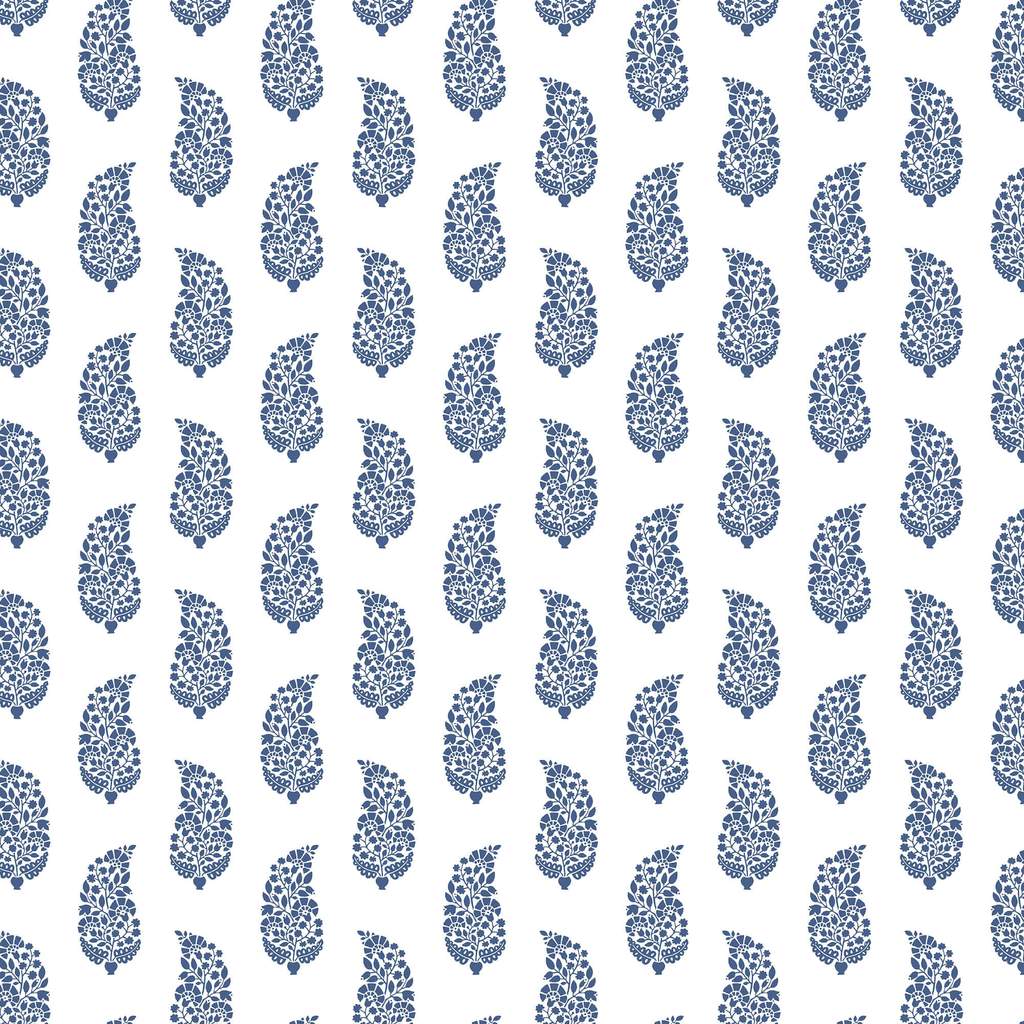 1024x1024 SP1417 Small Prints Boteh Paisley Wallpaper White
