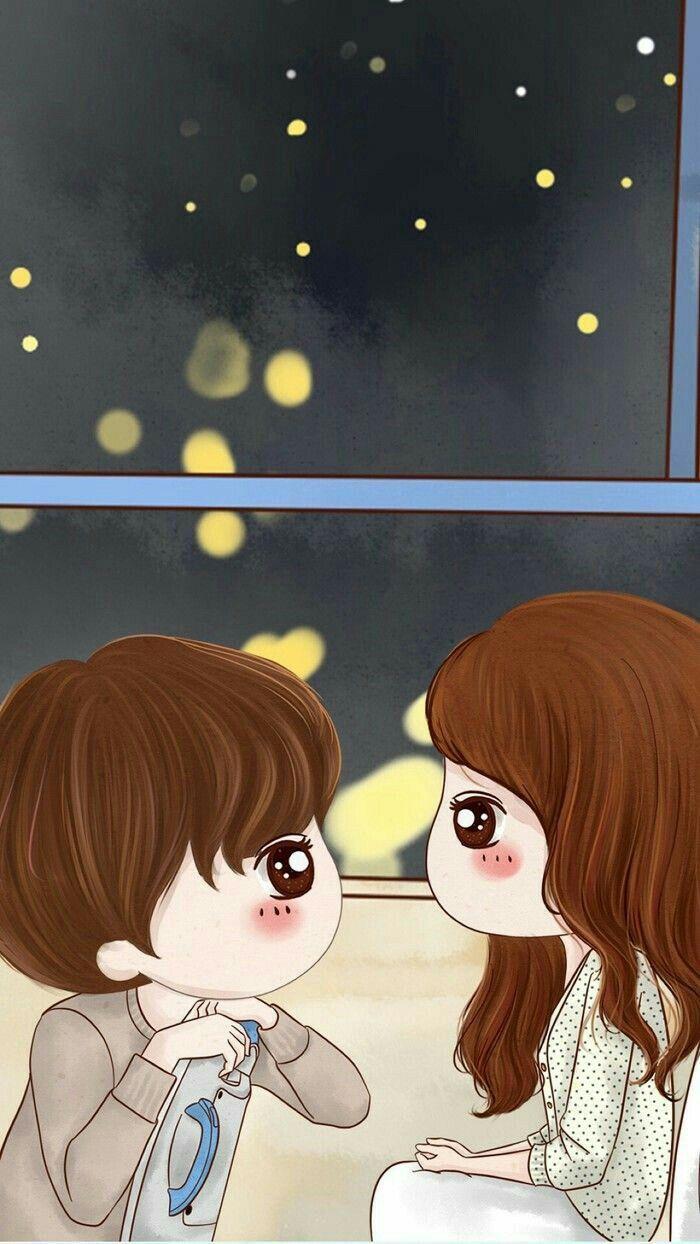 700x1244 Cute Anime Couple Wallpaper For iPhone