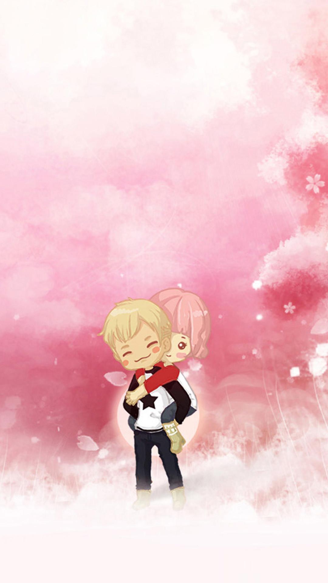 1080x1920 All the Viral Wedding Photo the Internet Fell in Love: Cute Couple Korean Cartoon Couple Wallpaper HD