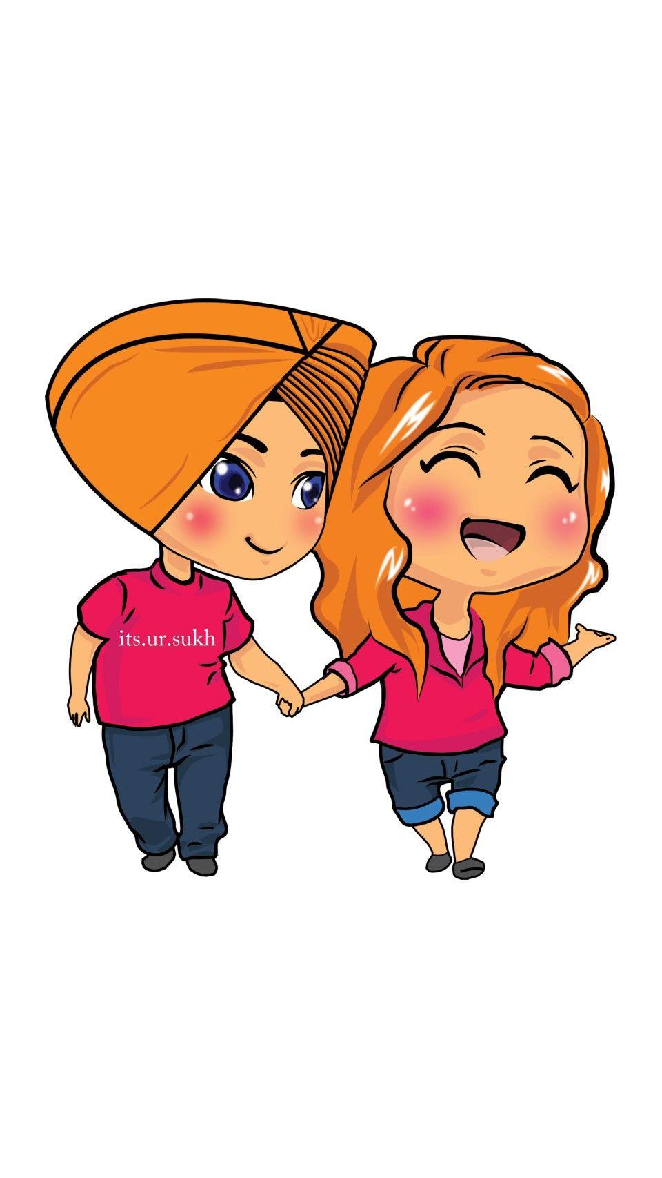 960x1707 Cute Couple Stylish Couple HD Wallpaper Cartoon