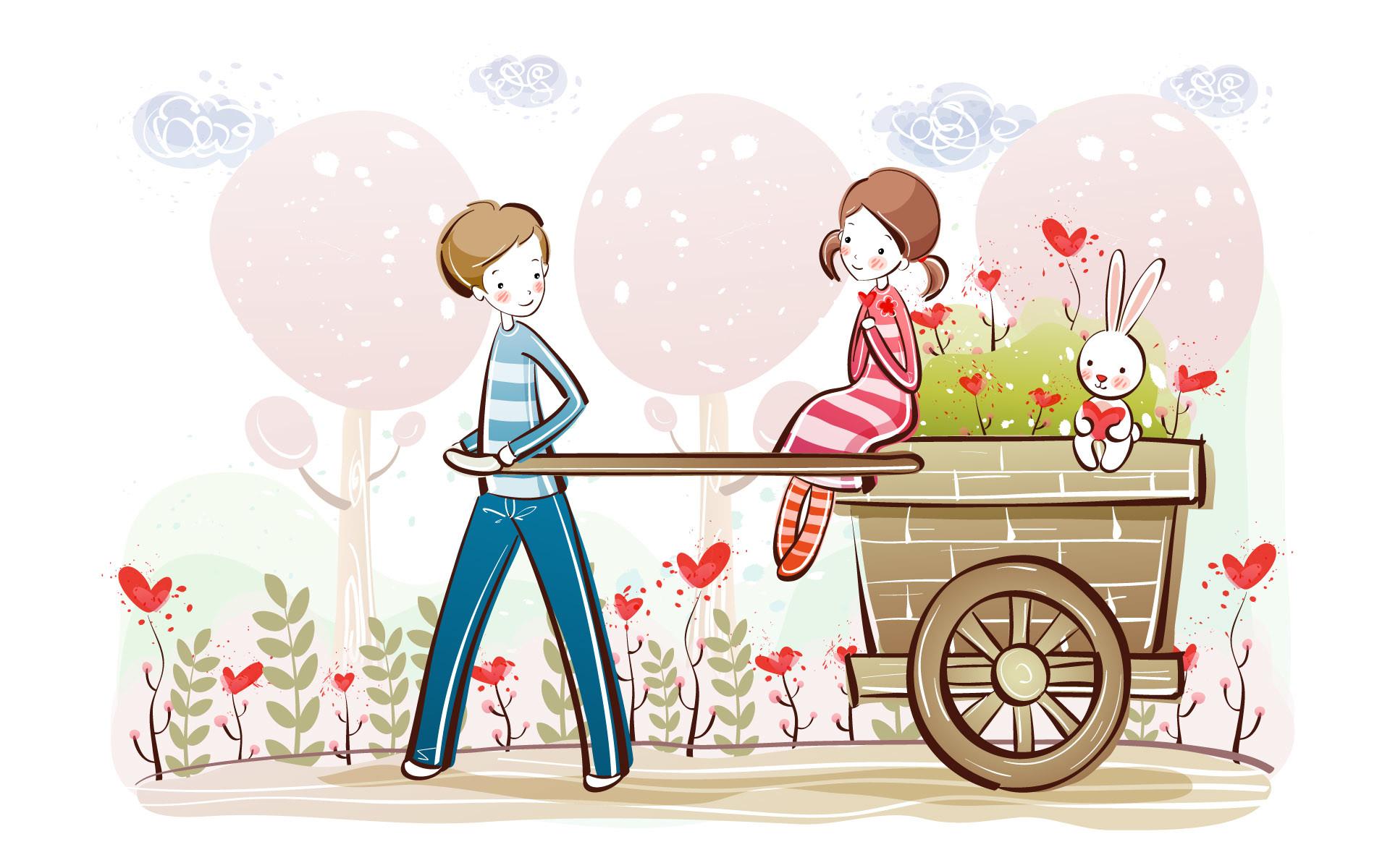 1920x1200 Cute Anime Couple