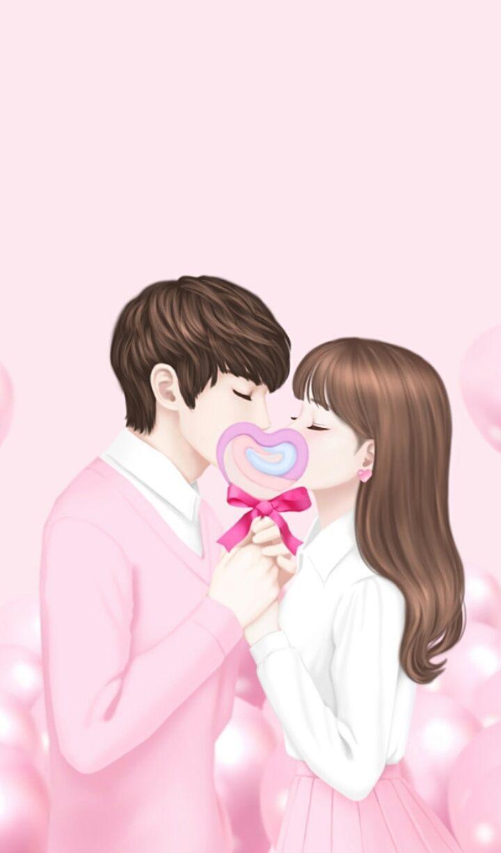 720x1224 Cartoon Couples Wallpaper
