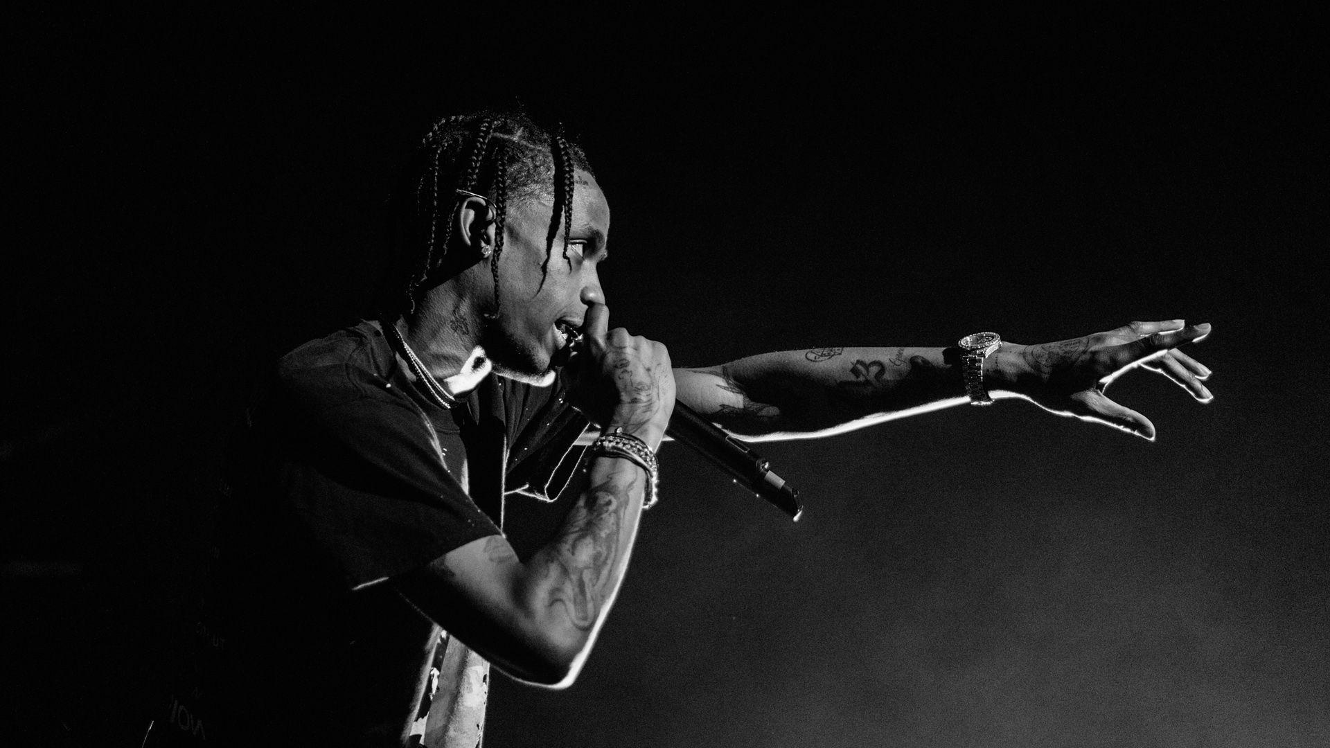 1920x1080 Travis Scott Black Wallpaper