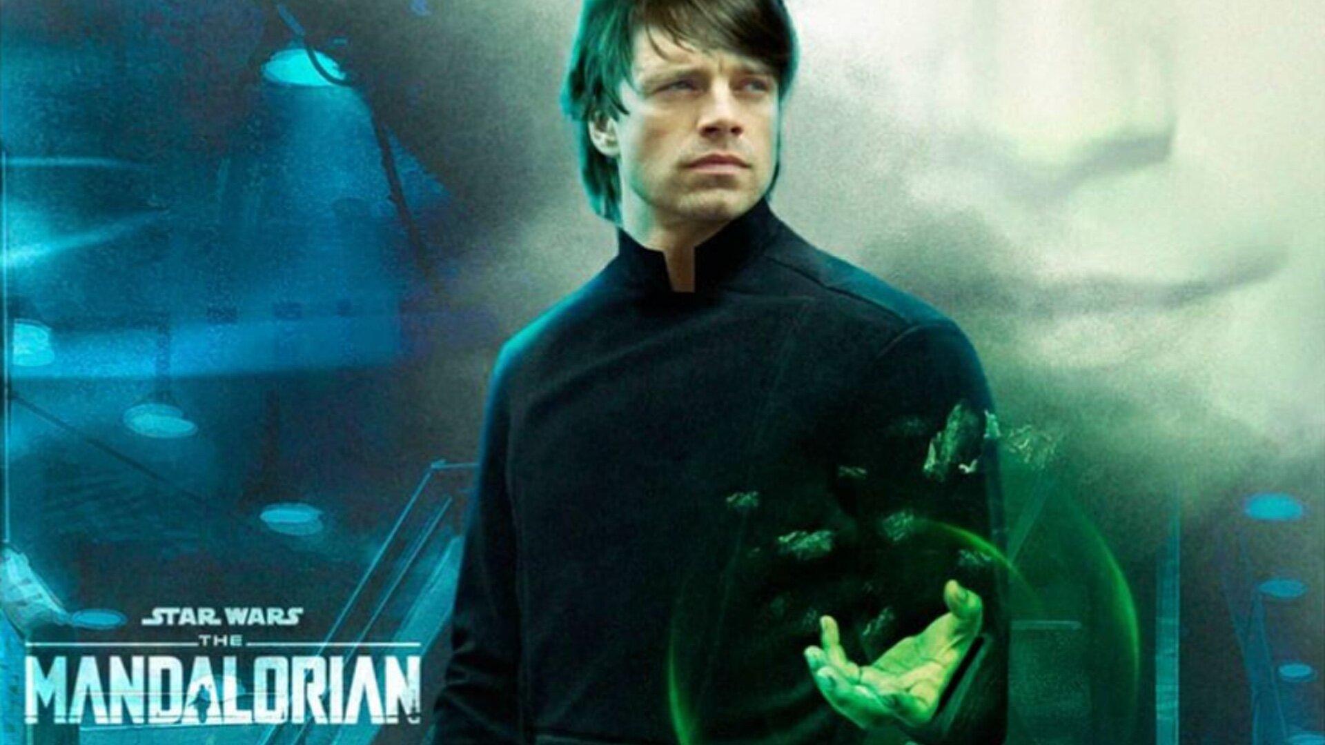 1920x1080 Fan Art Imagines Sebastian Stan as Luke Skywalker in THE MANDALORIAN