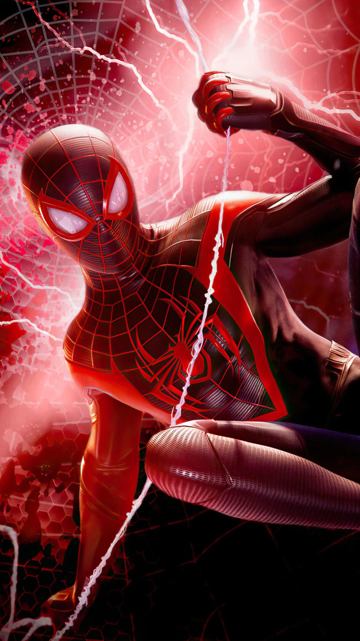 1440x2560 Spider Man Miles Morales Game Action 4K
