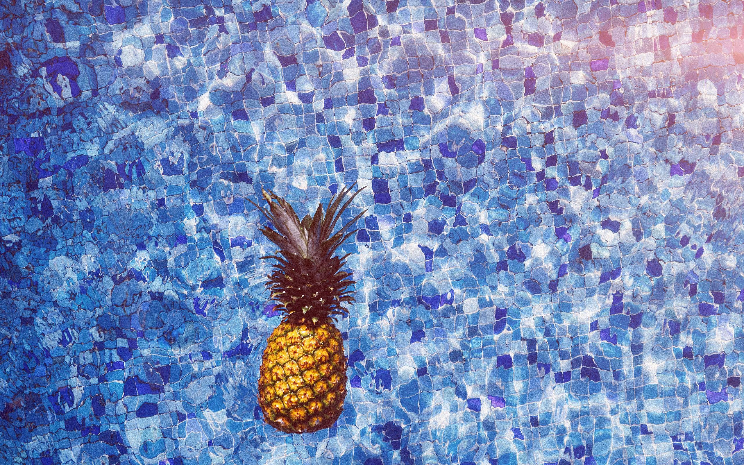 2560x1600 Sea Water Pineapple Swim Ripple Wave Blue Flare Wallpaper