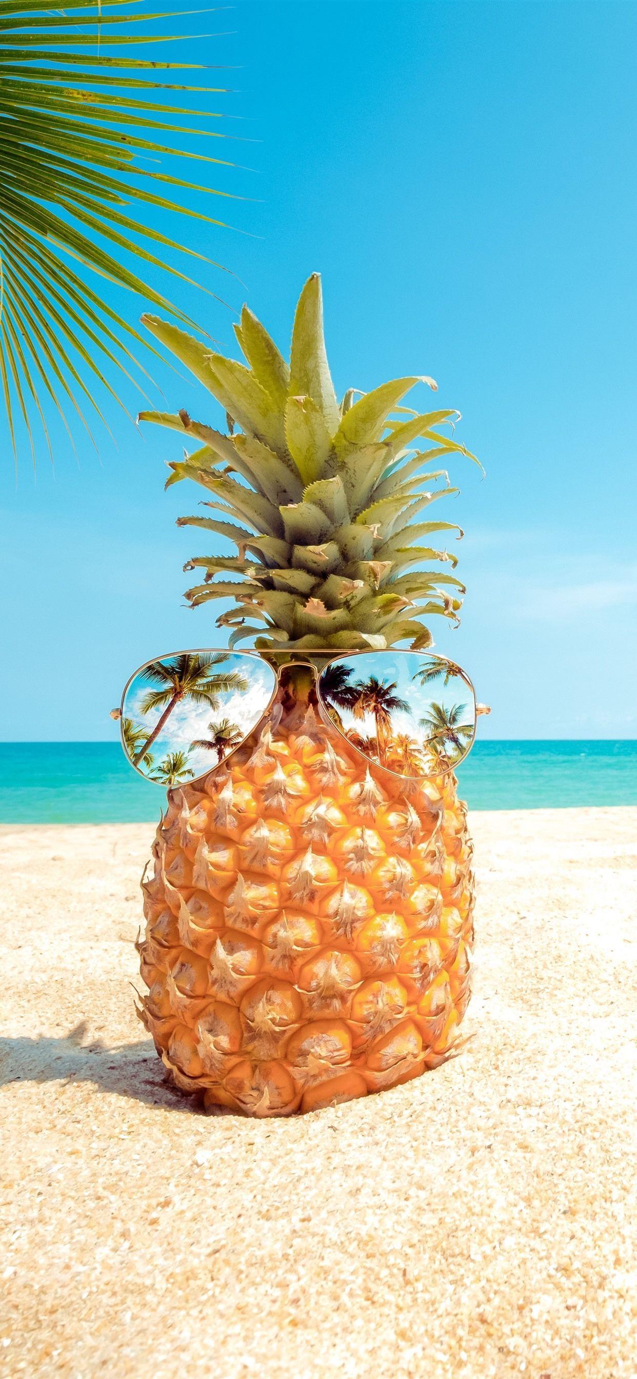 1242x2688 Pineapple Beach Wallpaper, HD Pineapple Beach Background on WallpaperBat