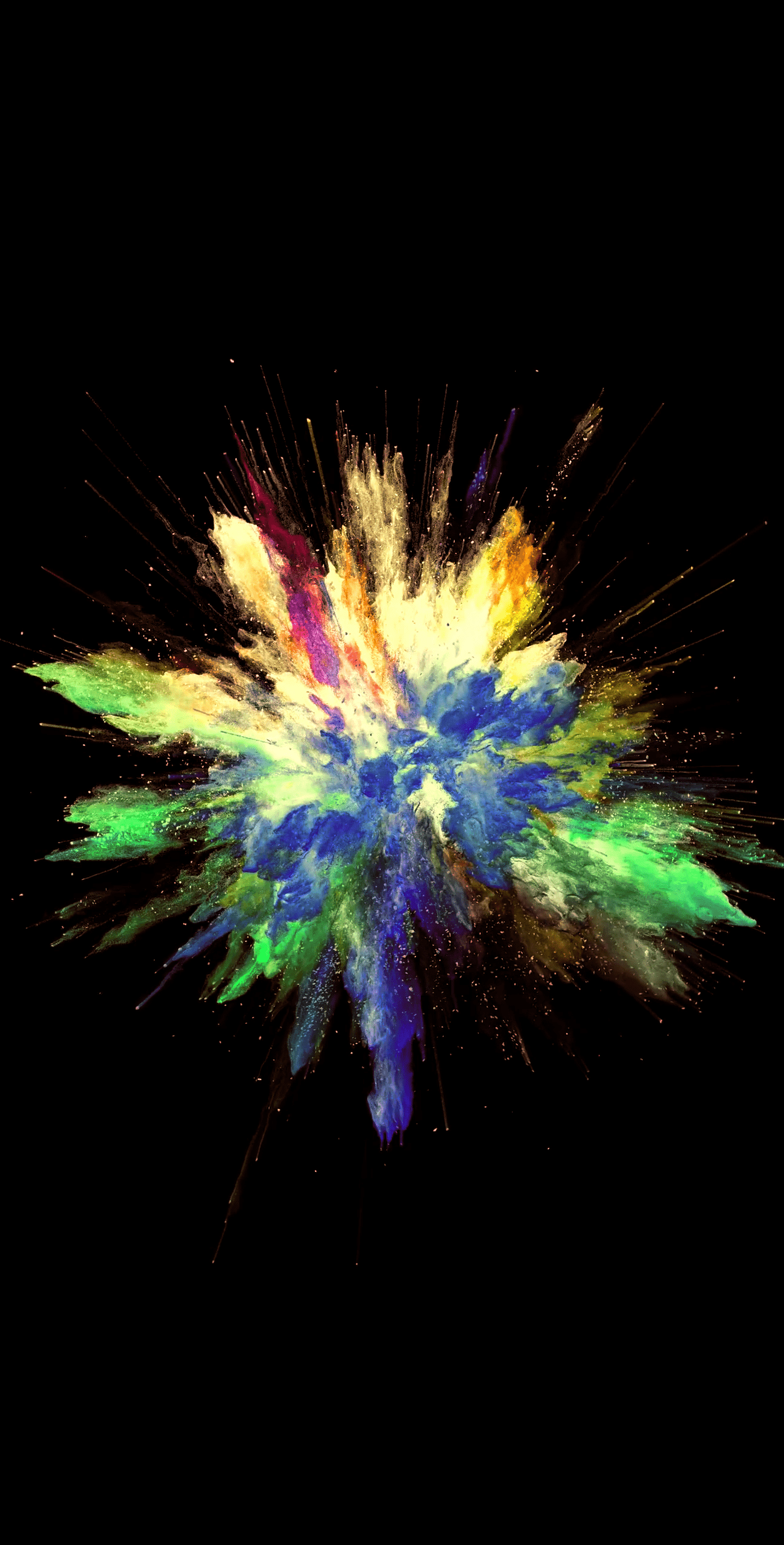 1300x2560 Colorful explosion [1300x2560] + video live wallpaper in comments!: Amoledbackground