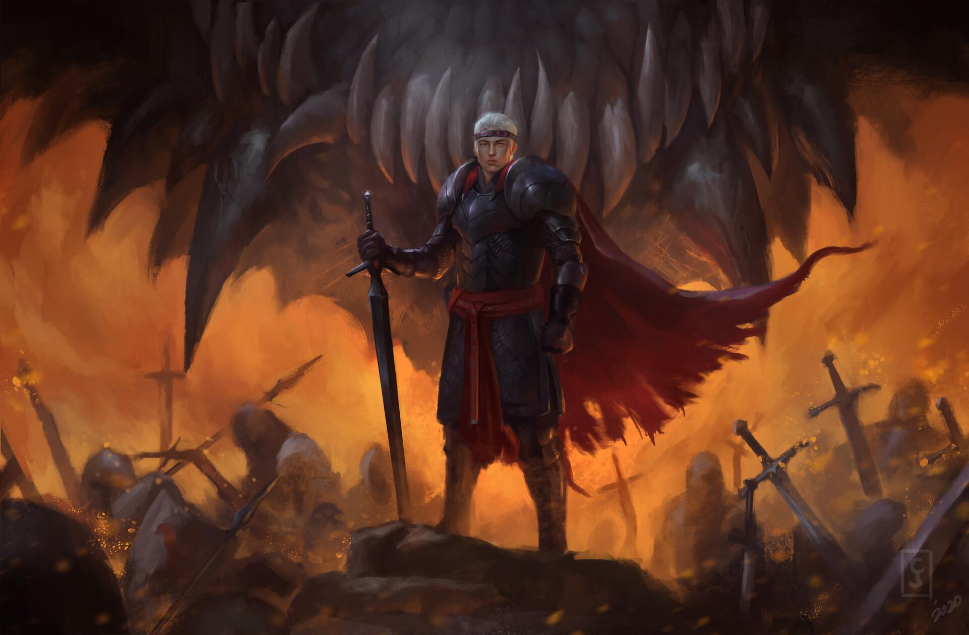 1920x1258 Fire and Blood Aegon I Targaryen, Clark Ocleasa
