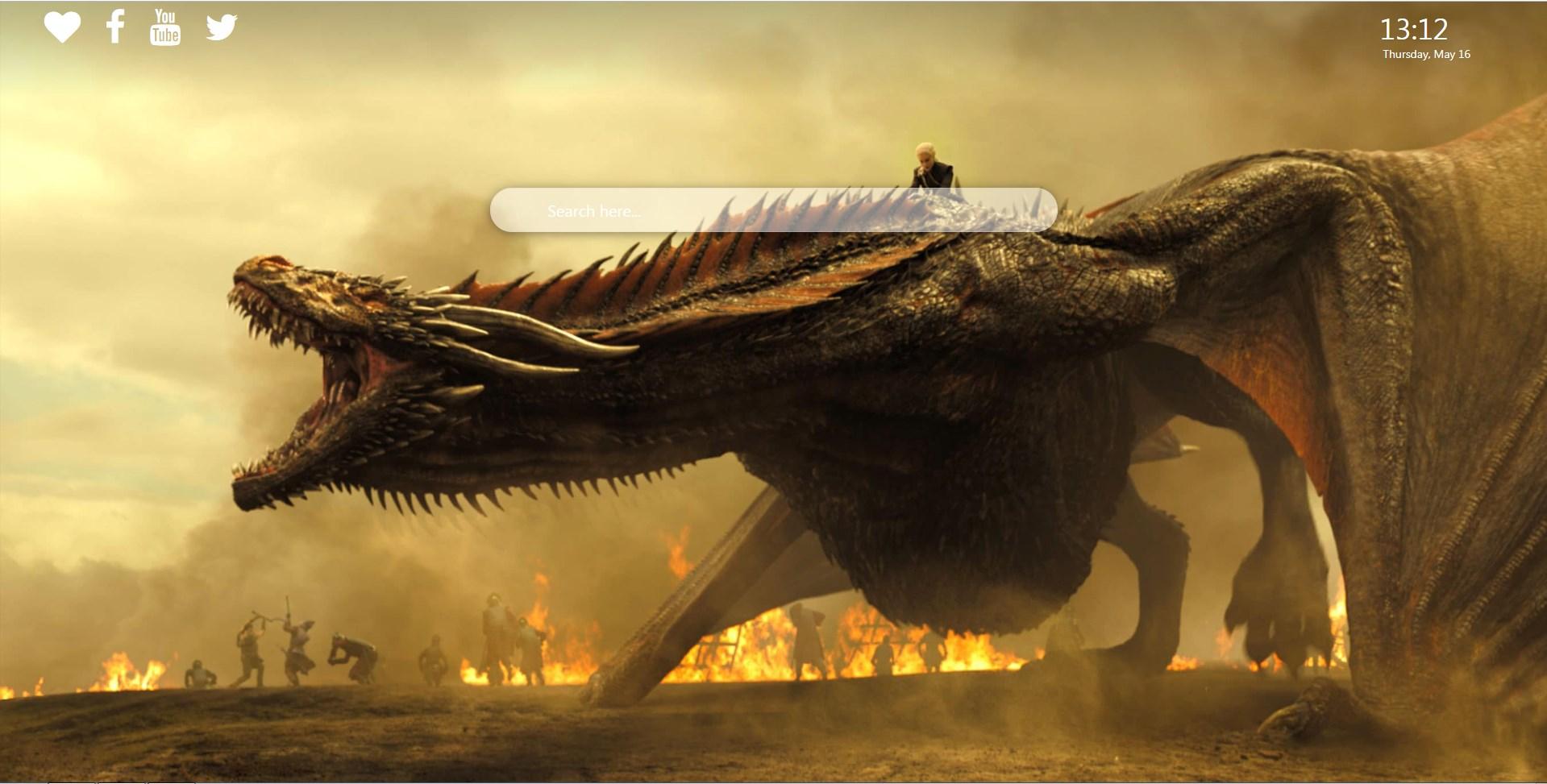 1919x973 Daenerys Targaryen Wallpaper Chrome Theme
