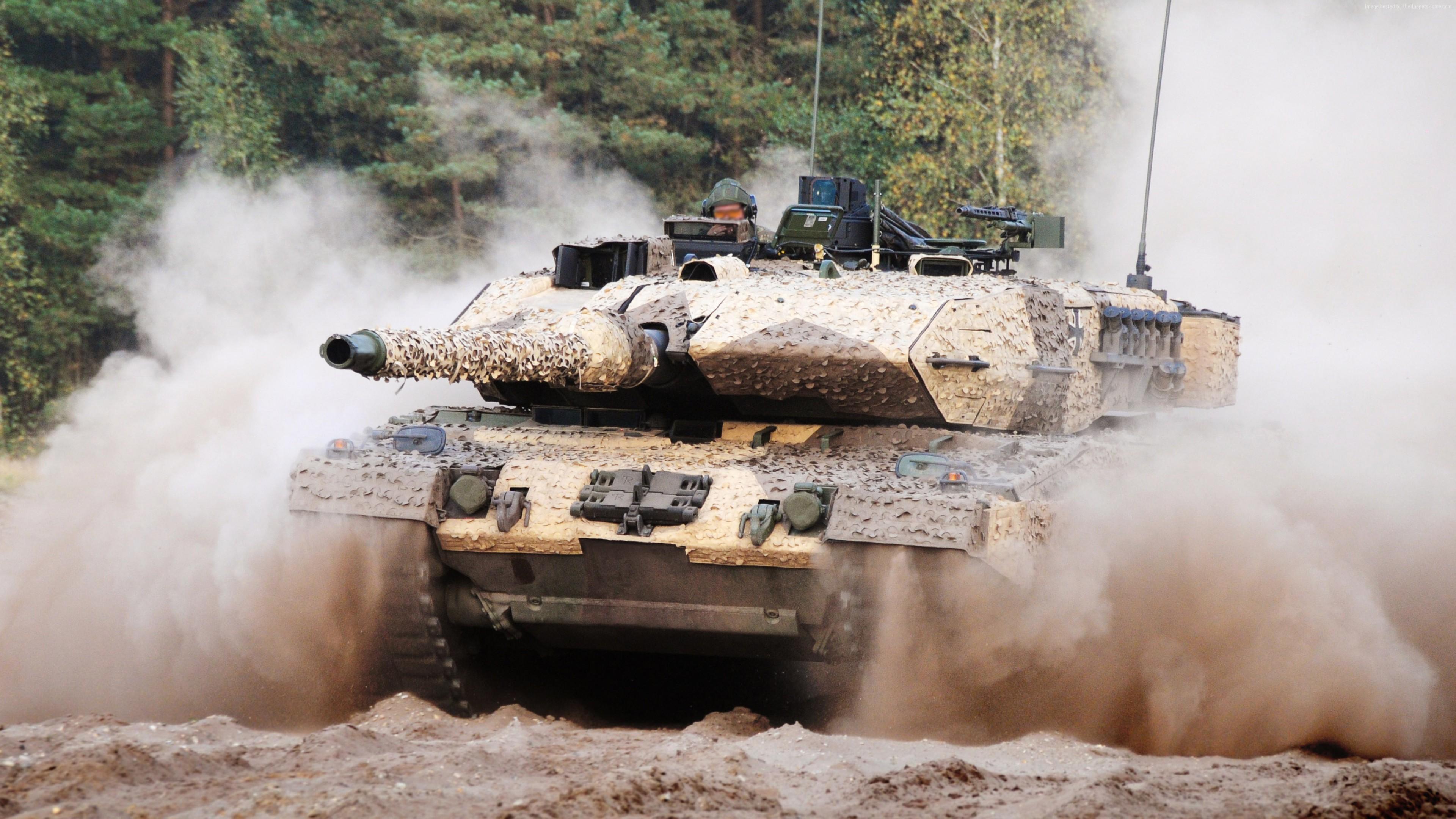 3840x2160 Wallpaper Leopard 2A tank, German Army, Military Wallpaper Download Resolution 4K Wallpaper