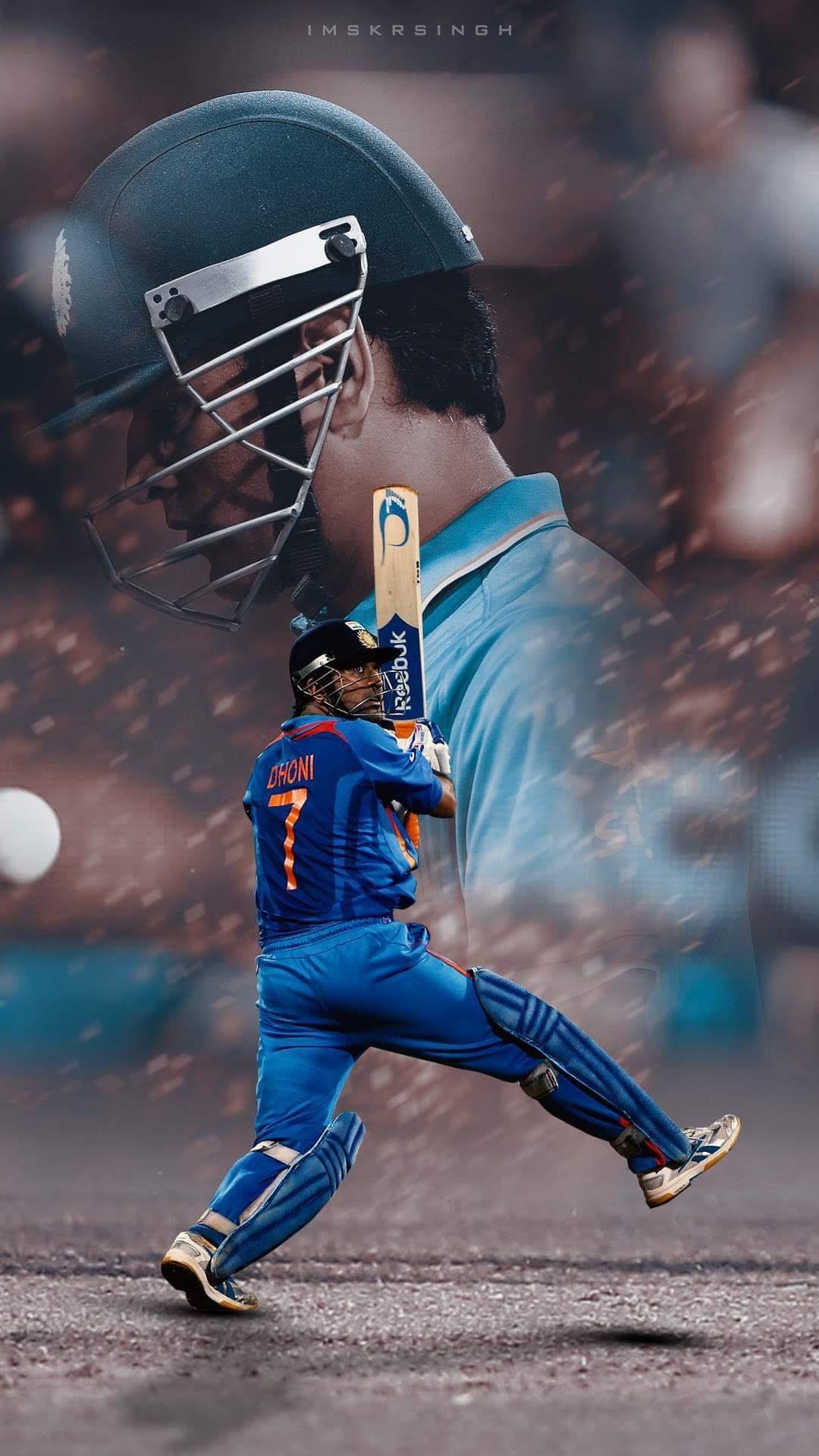 1080x1920 MS Dhoni Wallpaper Background Image Download